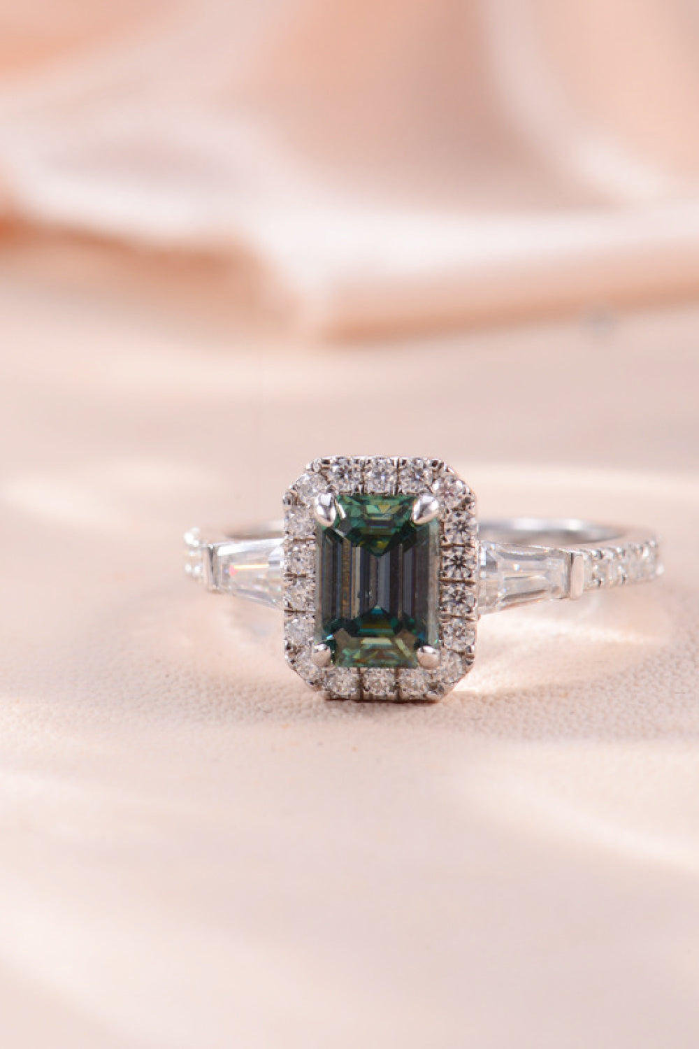 1 Carat Moissanite 925 Sterling Silver Ring - Charming Charlie