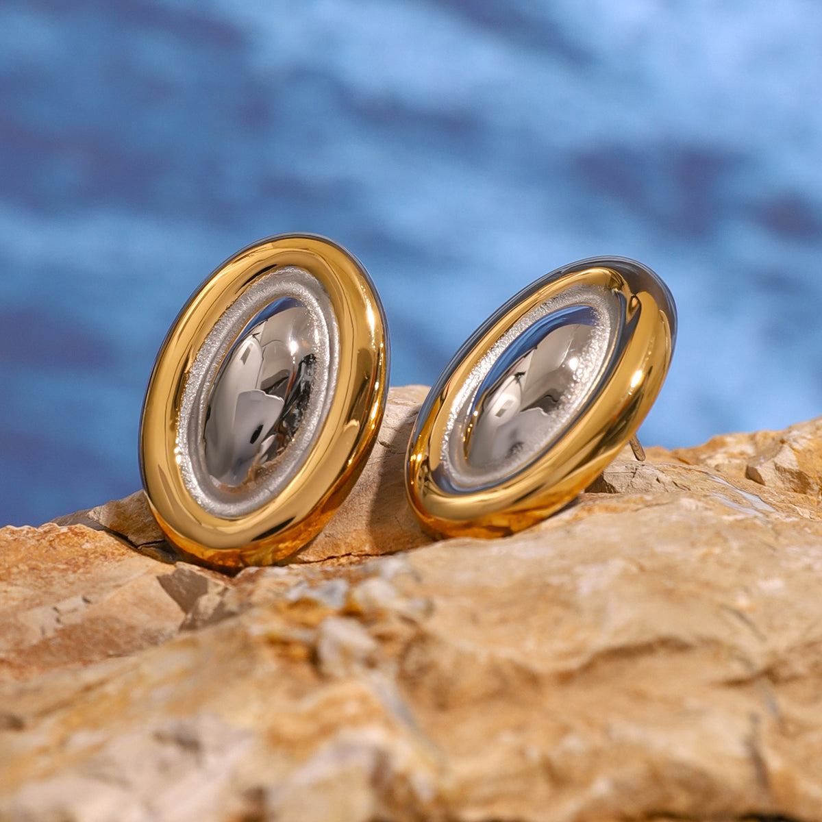 18K Gold-Plated Stainless Steel Stud Earring - Charming Charlie