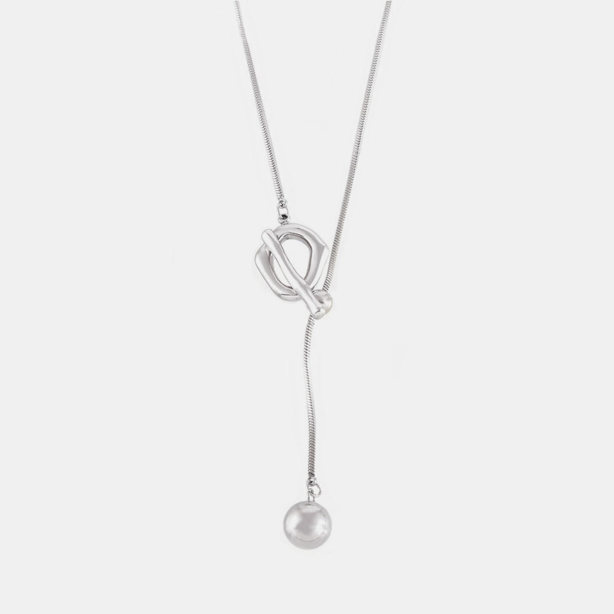 Stainless Steel Bead Necklace - Charming Charlie