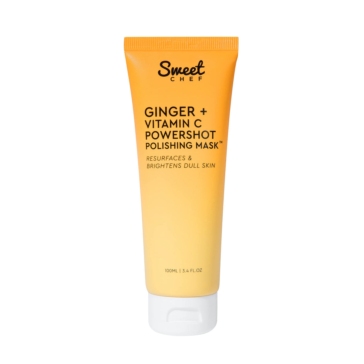 Sweet Chef Ginger + Vitamin C Powershot Polishing Mask - Brightening Face Mask for Dark Spots & Uneven Skin Tone + Maca, Rice Powders & AHA Face Exfoliant & Resurfacing Formula (3.4oz) - Charming Charlie