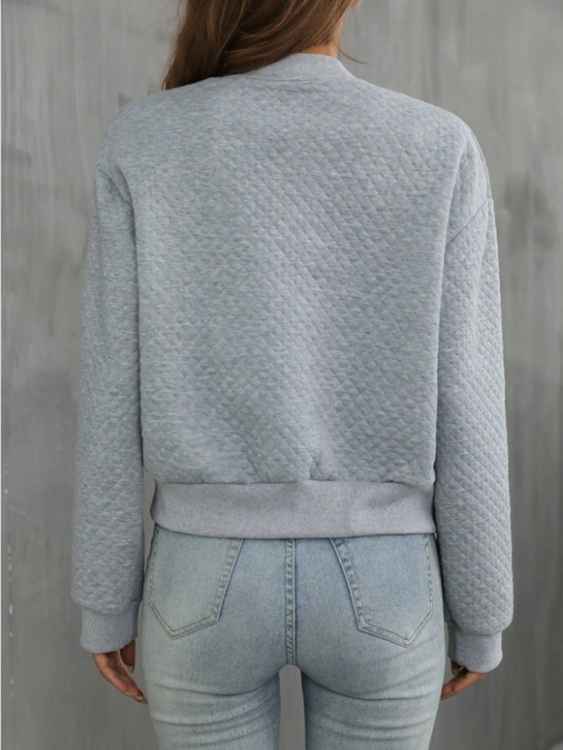 Zip Up Long Sleeve Jacket - Charming Charlie