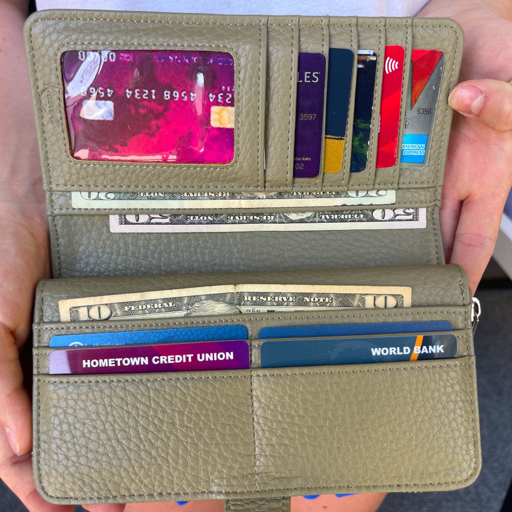 Eleanor Checkbook Wallet (Multiple Colors) - Charming Charlie