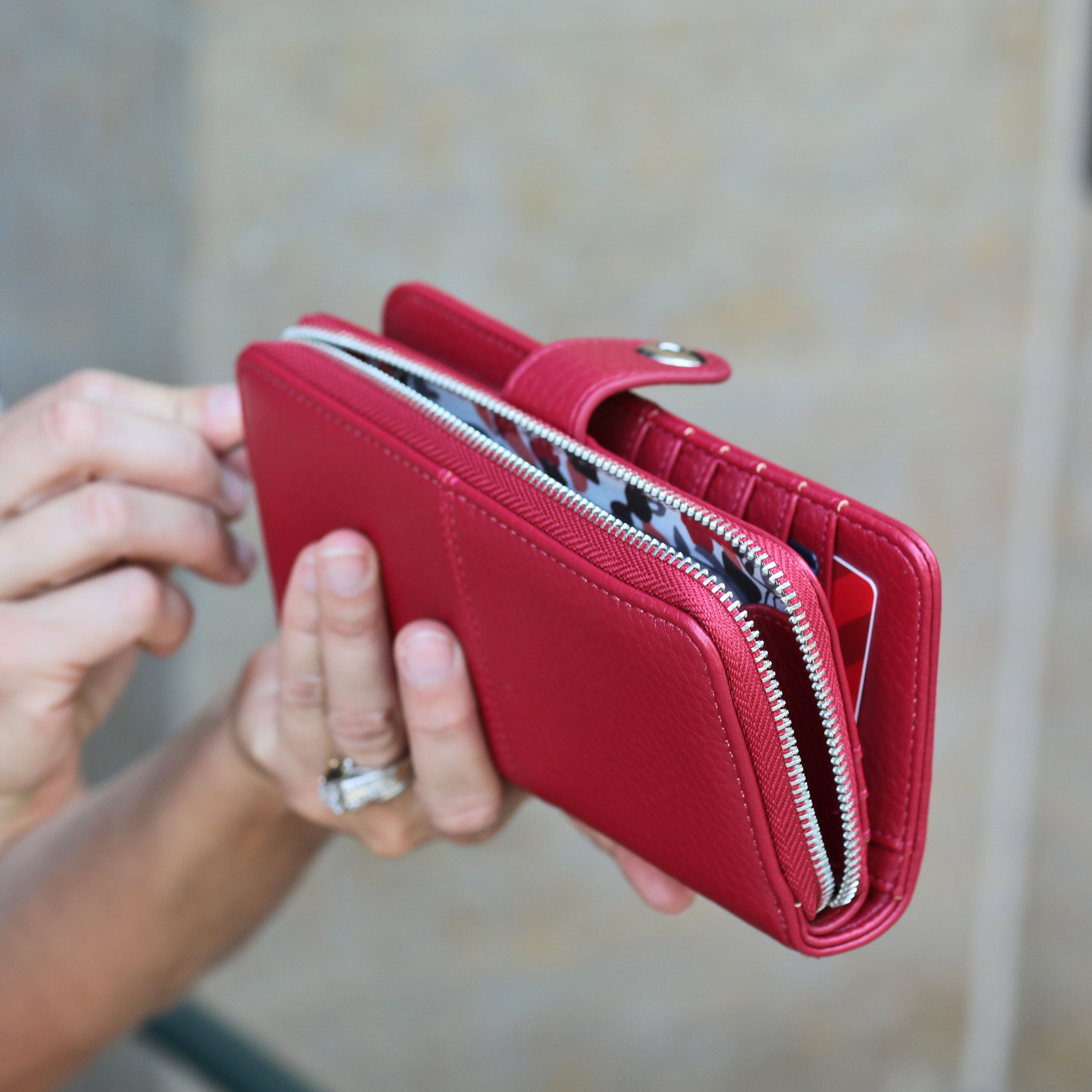 Eleanor Checkbook Wallet (Multiple Colors) - Charming Charlie