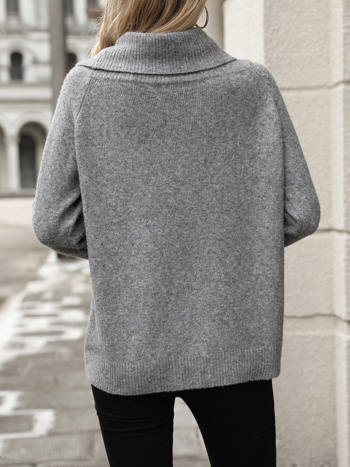 Turtleneck Long Sleeve Sweater - Charming Charlie