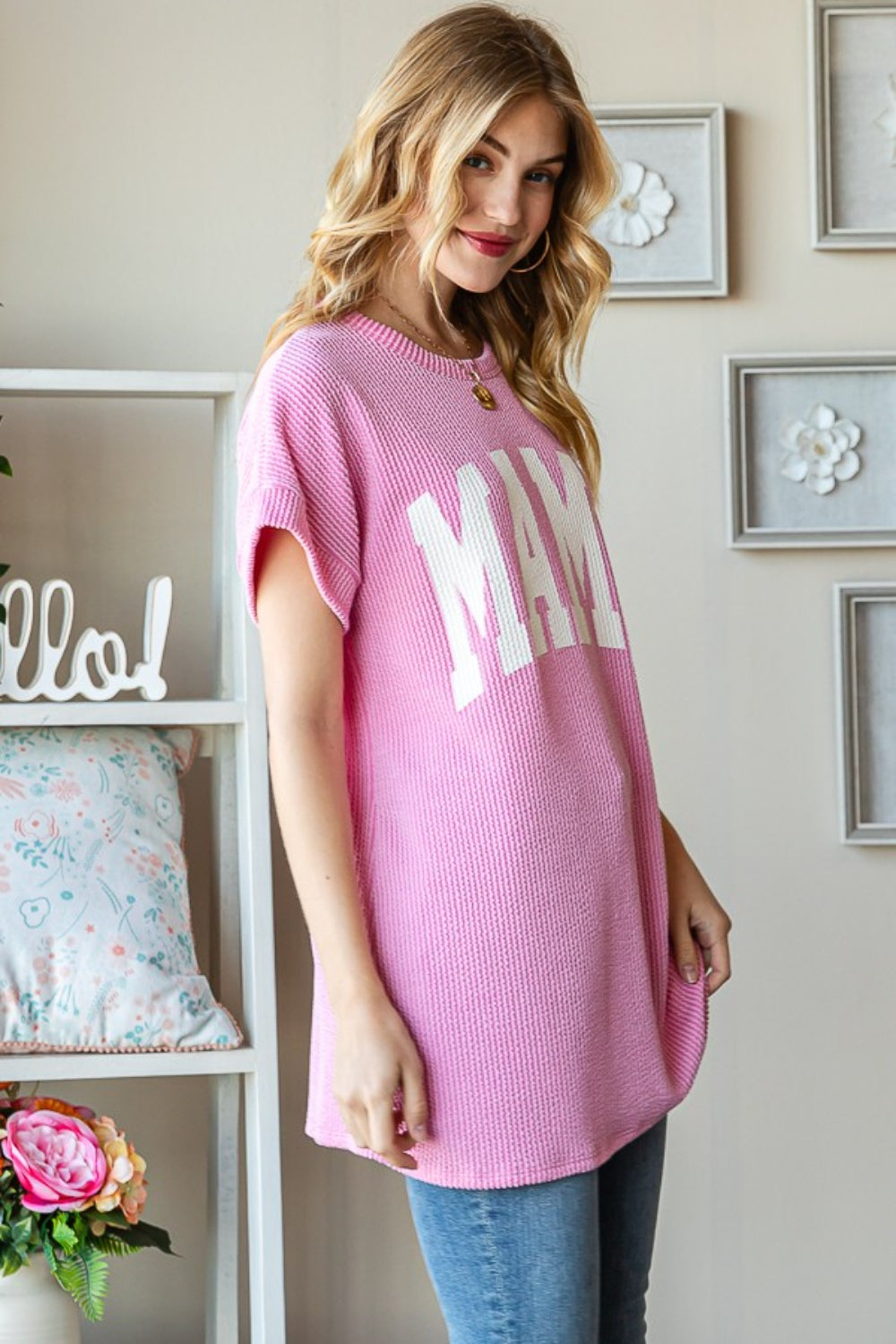 Heimish Full Size Letter Graphic Short Sleeve T-Shirt - Charming Charlie