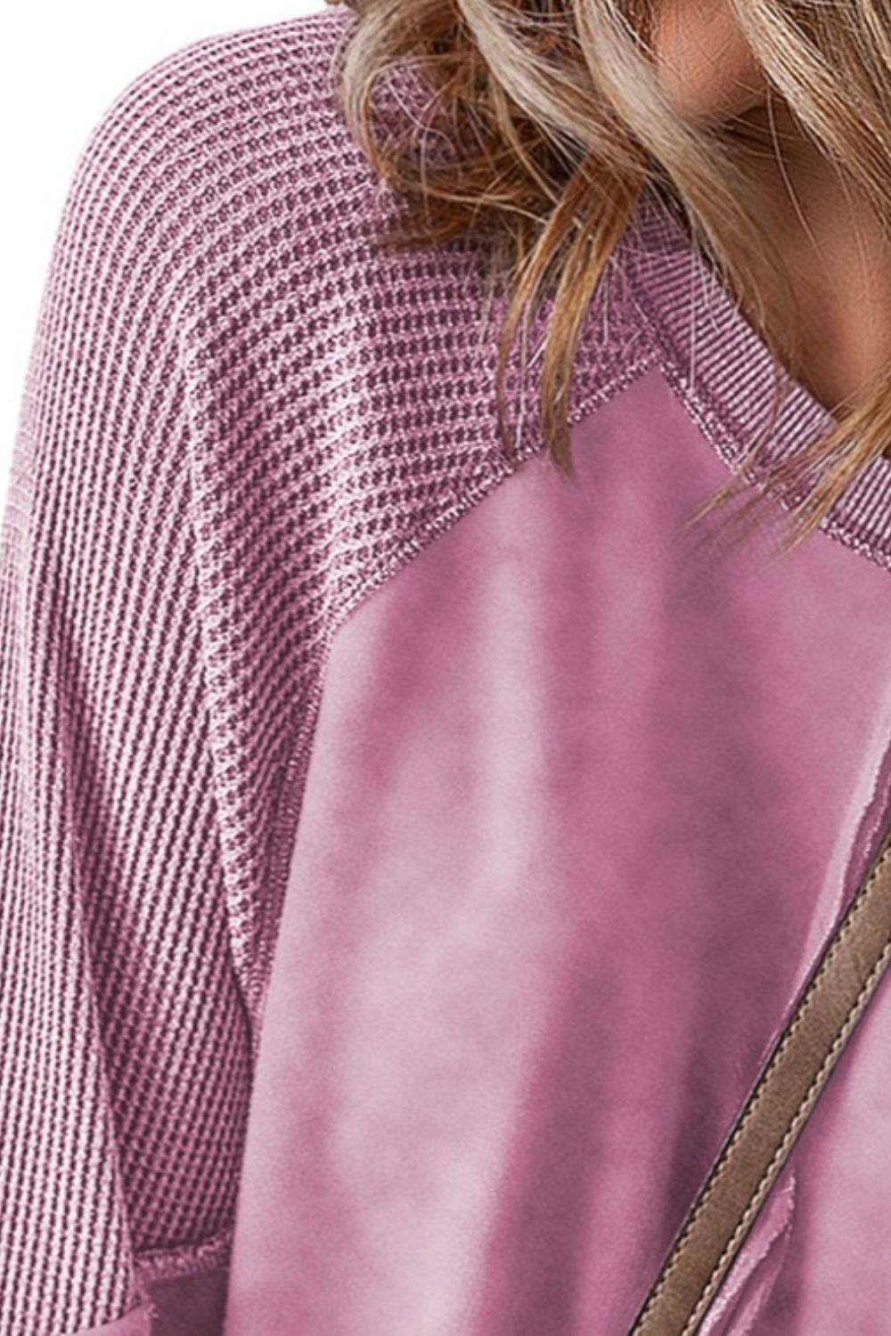 Exposed Seam Long Sleeve Sweatshirt - Charming Charlie