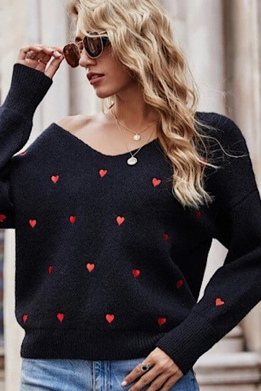 Heart sweater - Charming Charlie