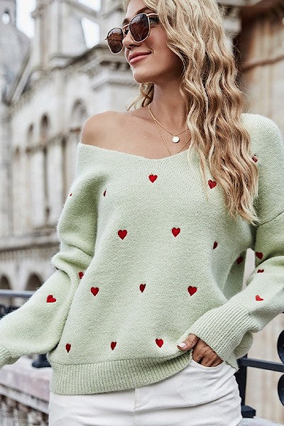 Heart sweater - Charming Charlie