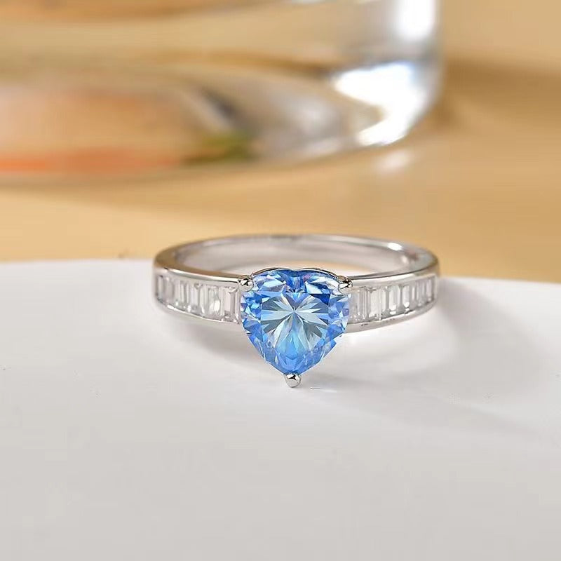 2 Carat Moissanite 925 Sterling Silver Ring - Charming Charlie
