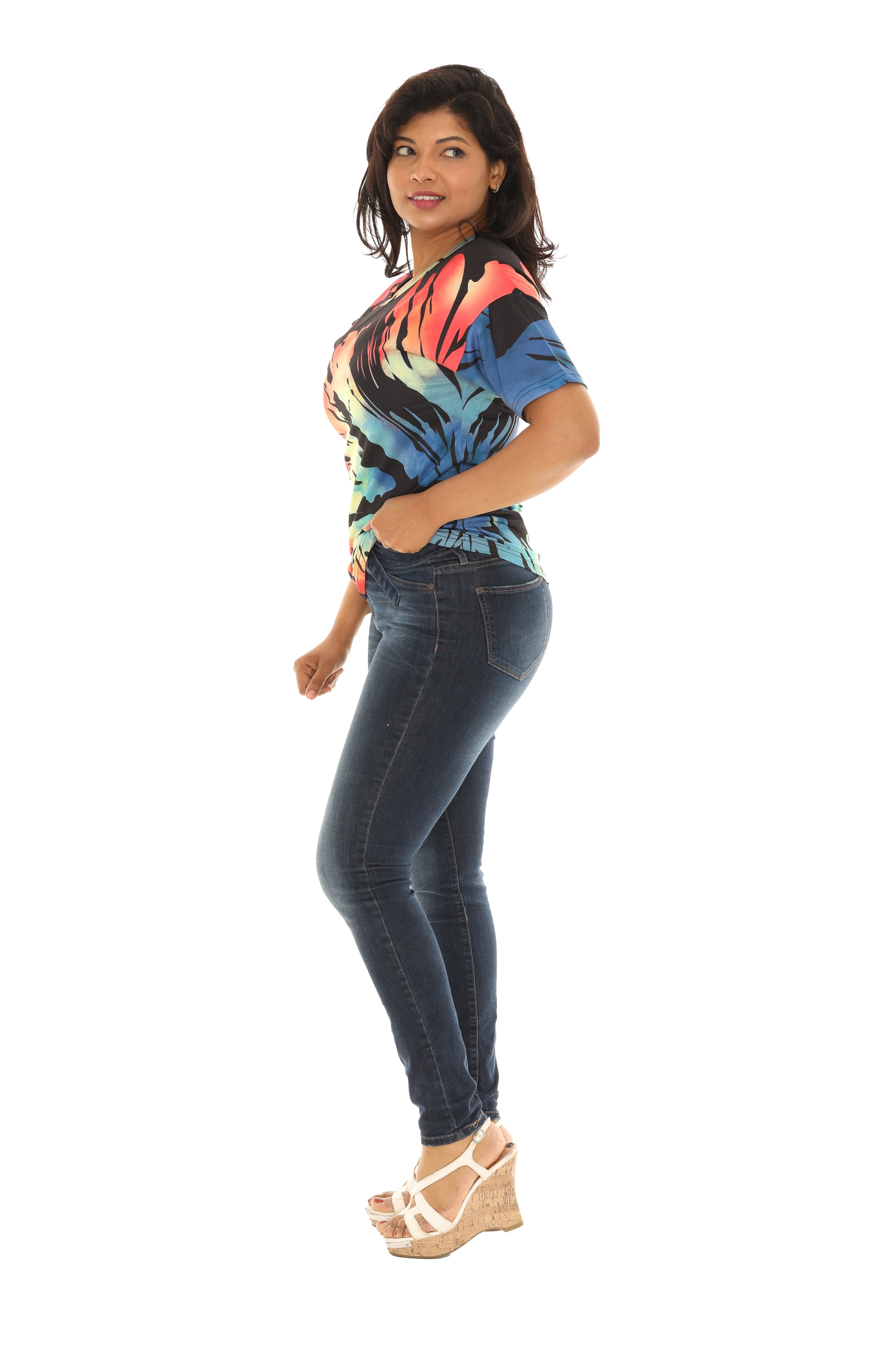 Tie-Dye short sleeve top - Charming Charlie