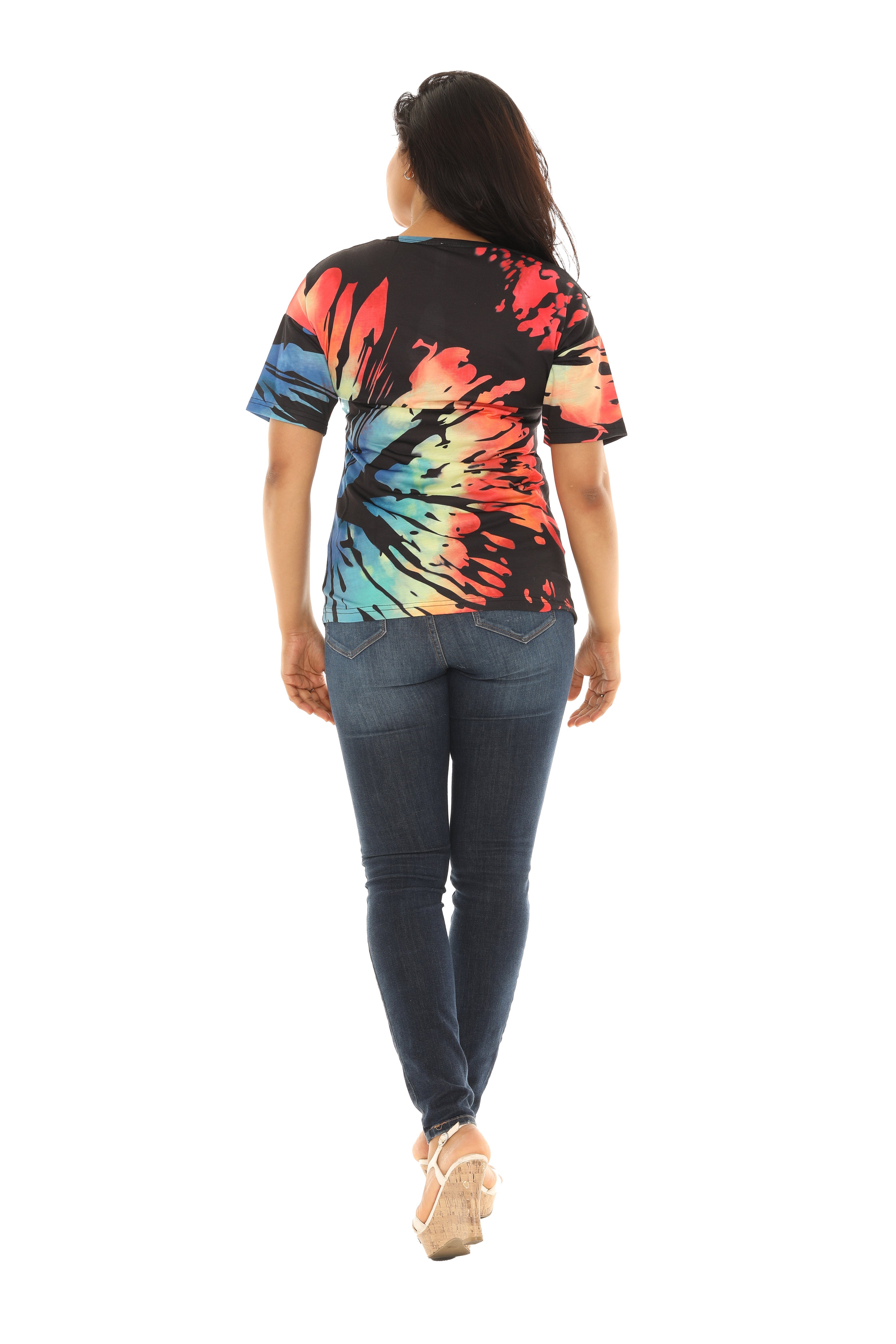 Tie-Dye short sleeve top - Charming Charlie