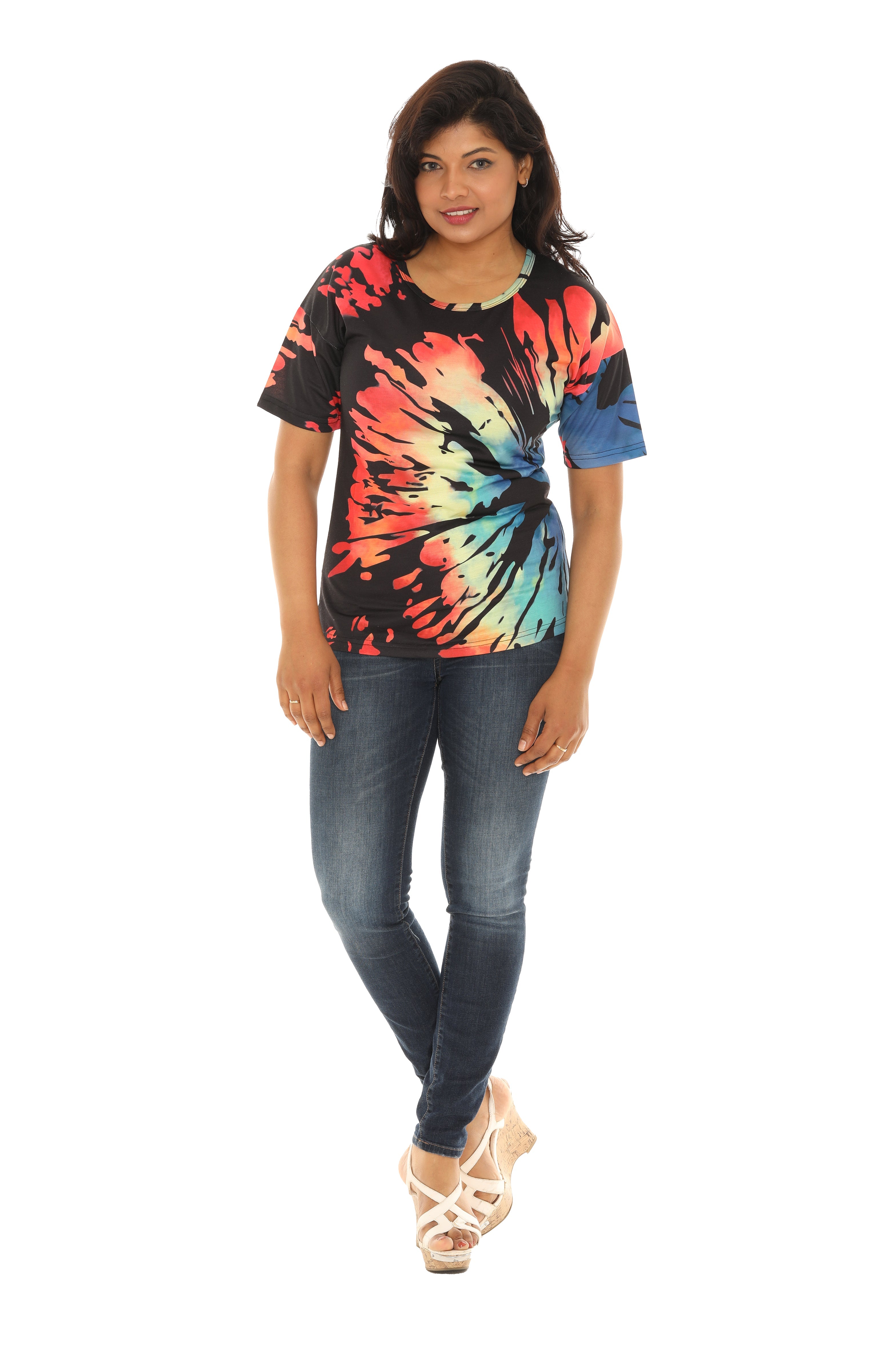 Tie-Dye short sleeve top - Charming Charlie