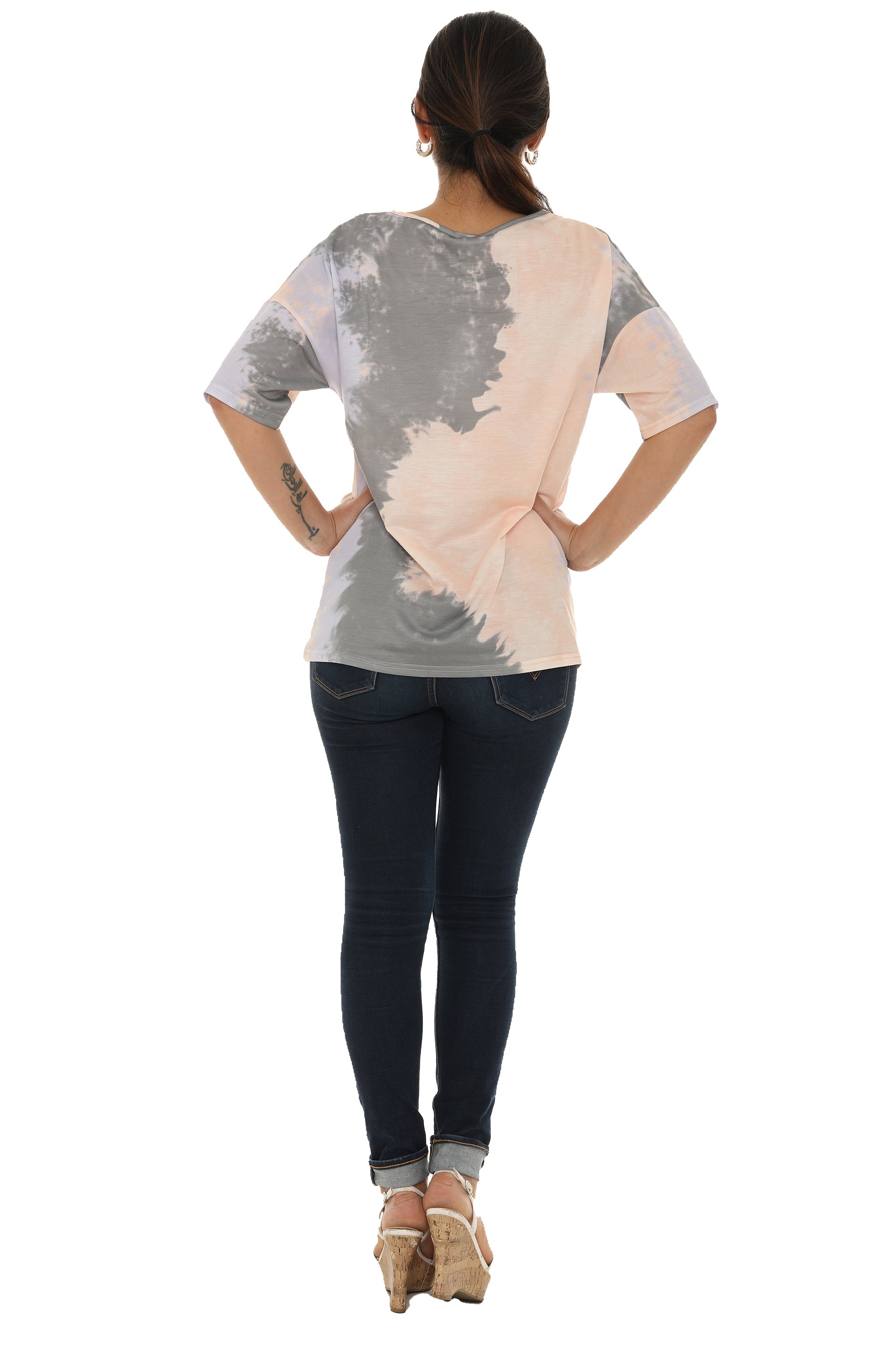 Tie-Dye short sleeve top - Charming Charlie