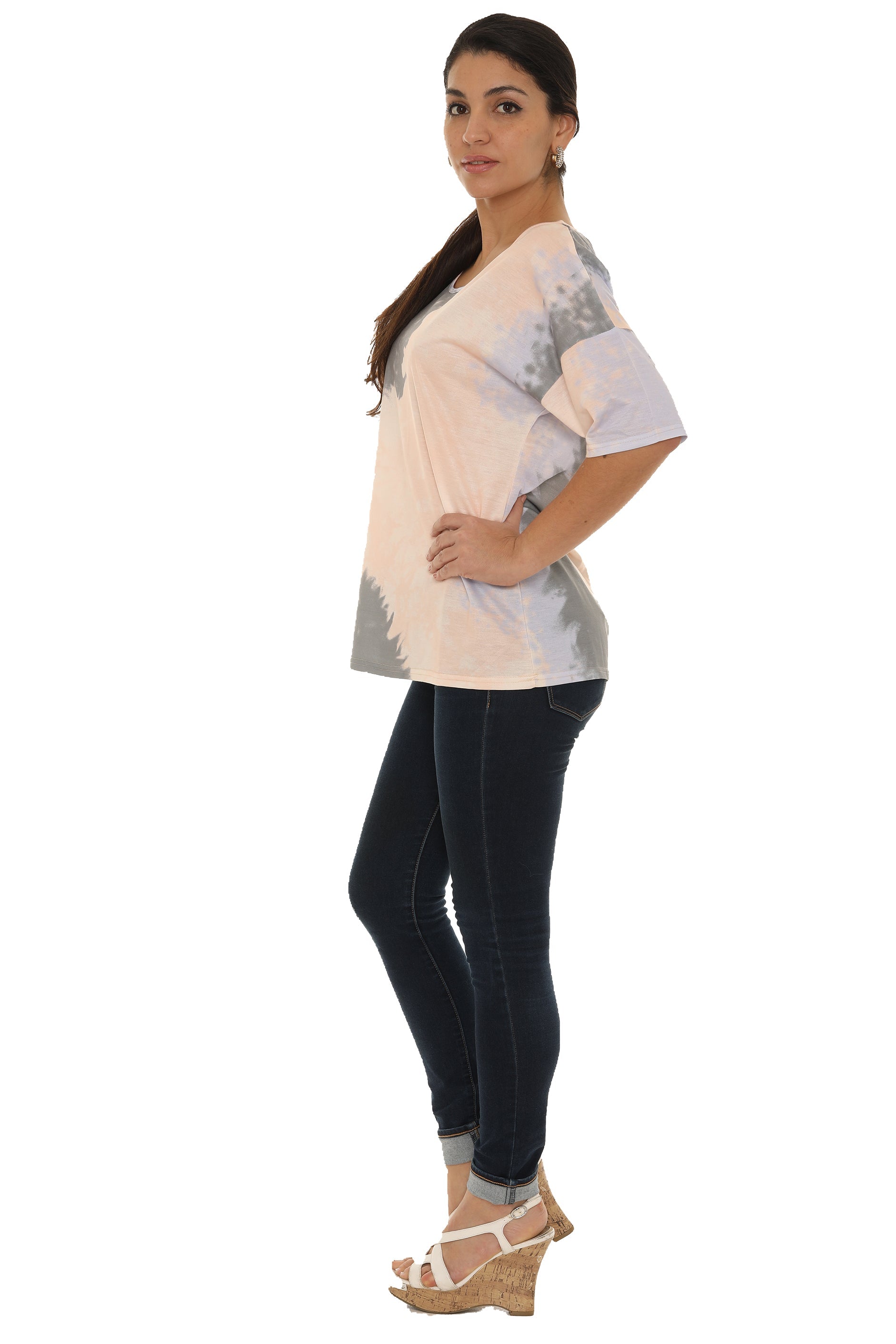 Tie-Dye short sleeve top - Charming Charlie