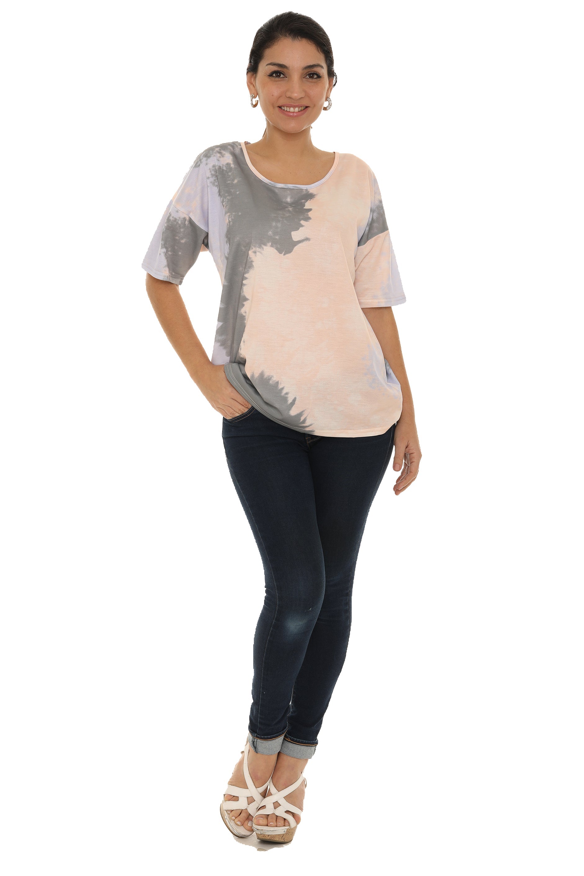 Tie-Dye short sleeve top - Charming Charlie