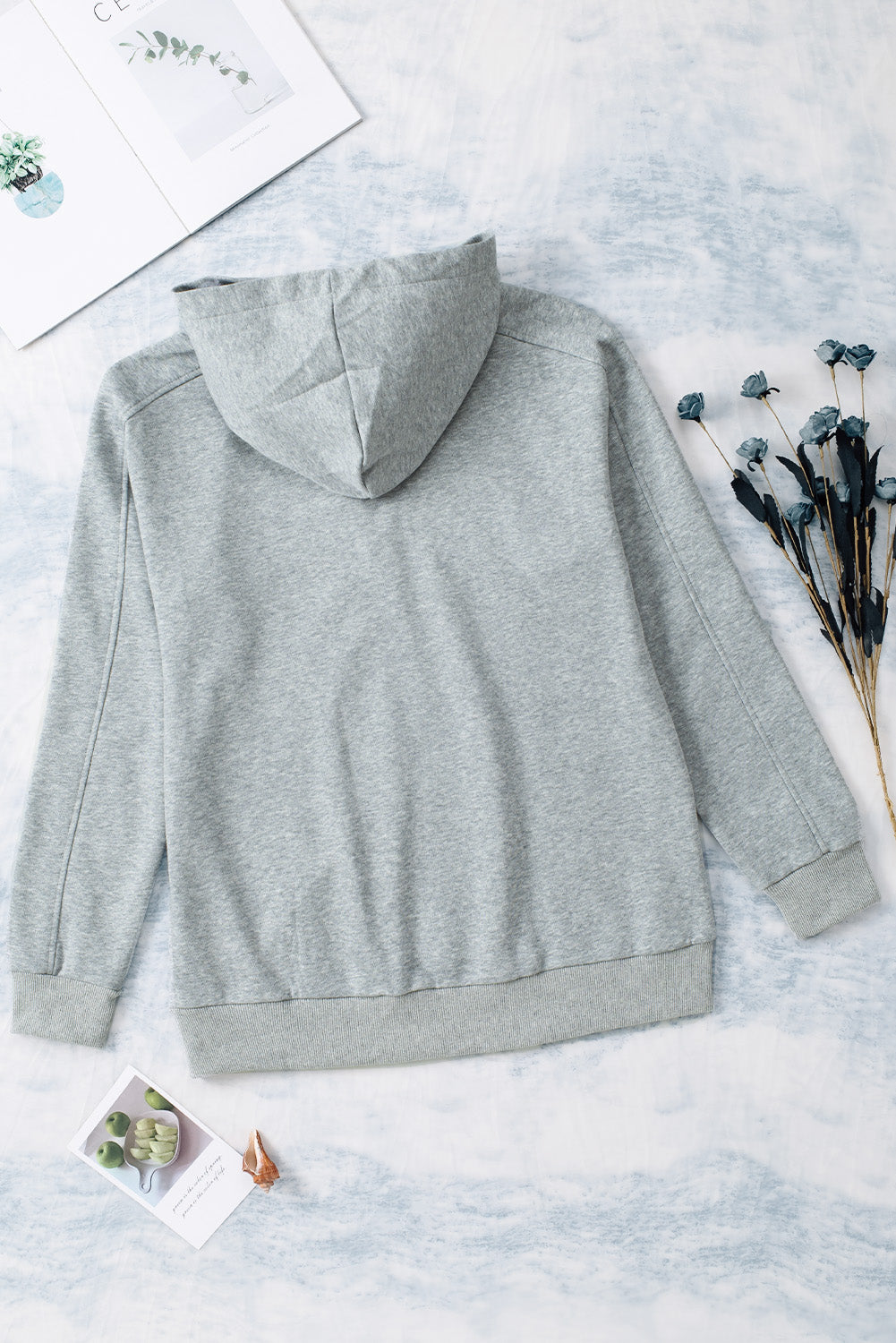 Lace Up Long Sleeve Hoodie - Charming Charlie