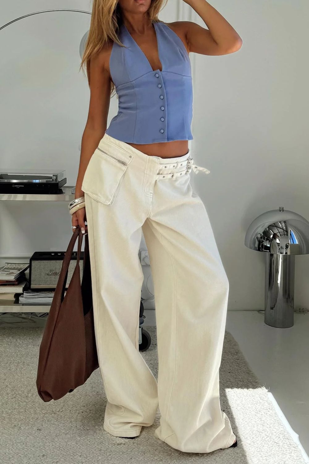 Wide Leg Jeans with Pockets - Charming Charlie