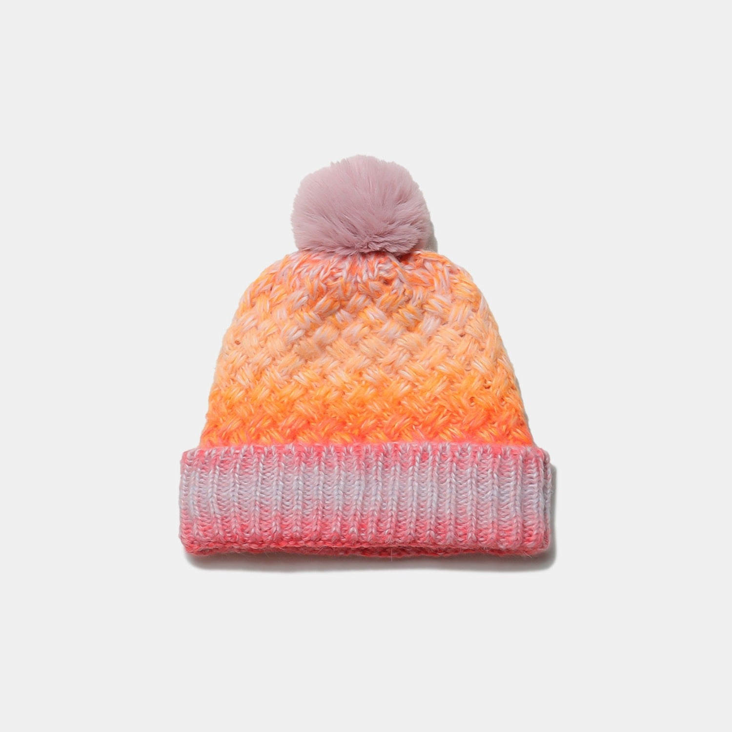 Gradient Knit Hat with Pompom - Charming Charlie