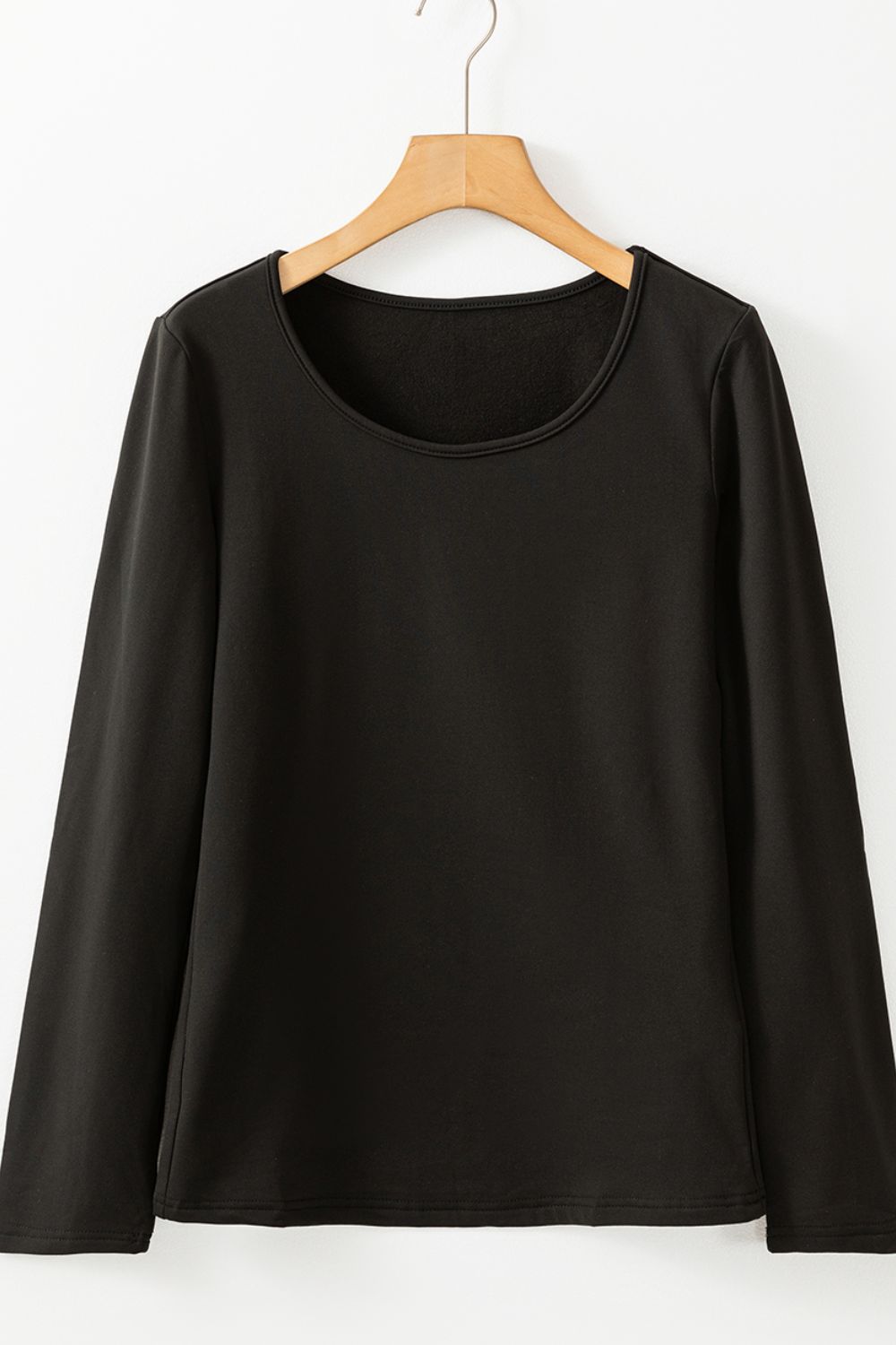 Round Neck Long Sleeve Top - Charming Charlie