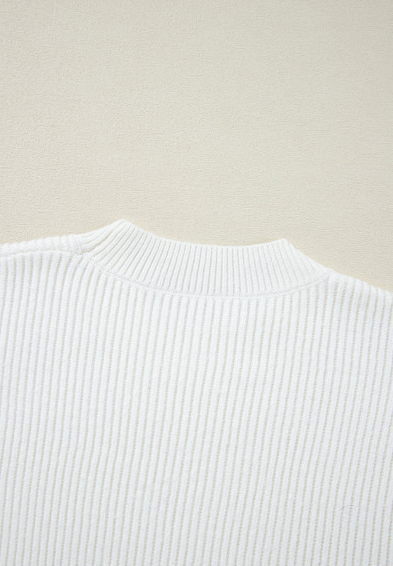 Heart Sequin Round Neck Long Sleeve Sweater - Charming Charlie