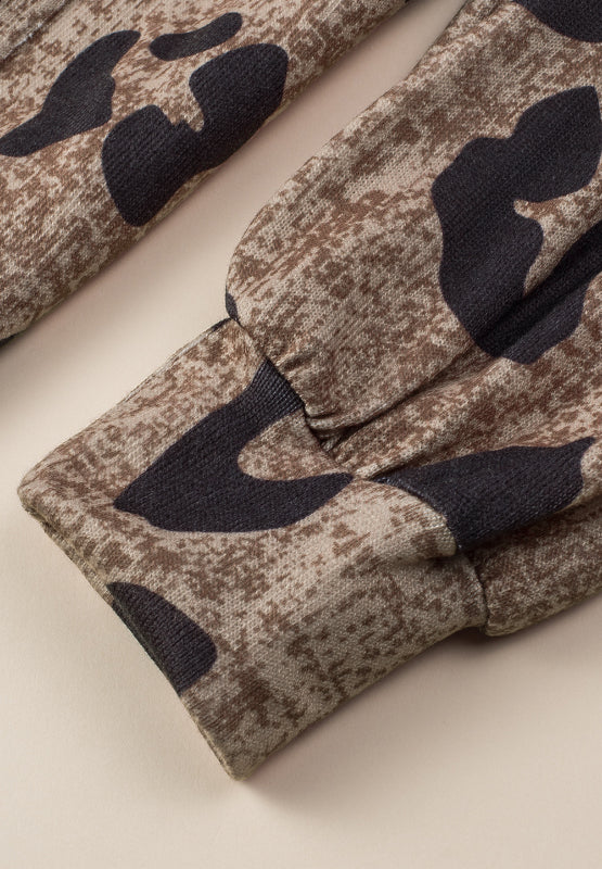 Leopard V-Neck Long Sleeve Blouse - Charming Charlie