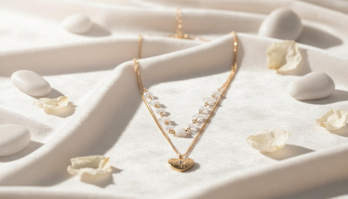 2 Row Gold Heart Necklace - Charming Charlie