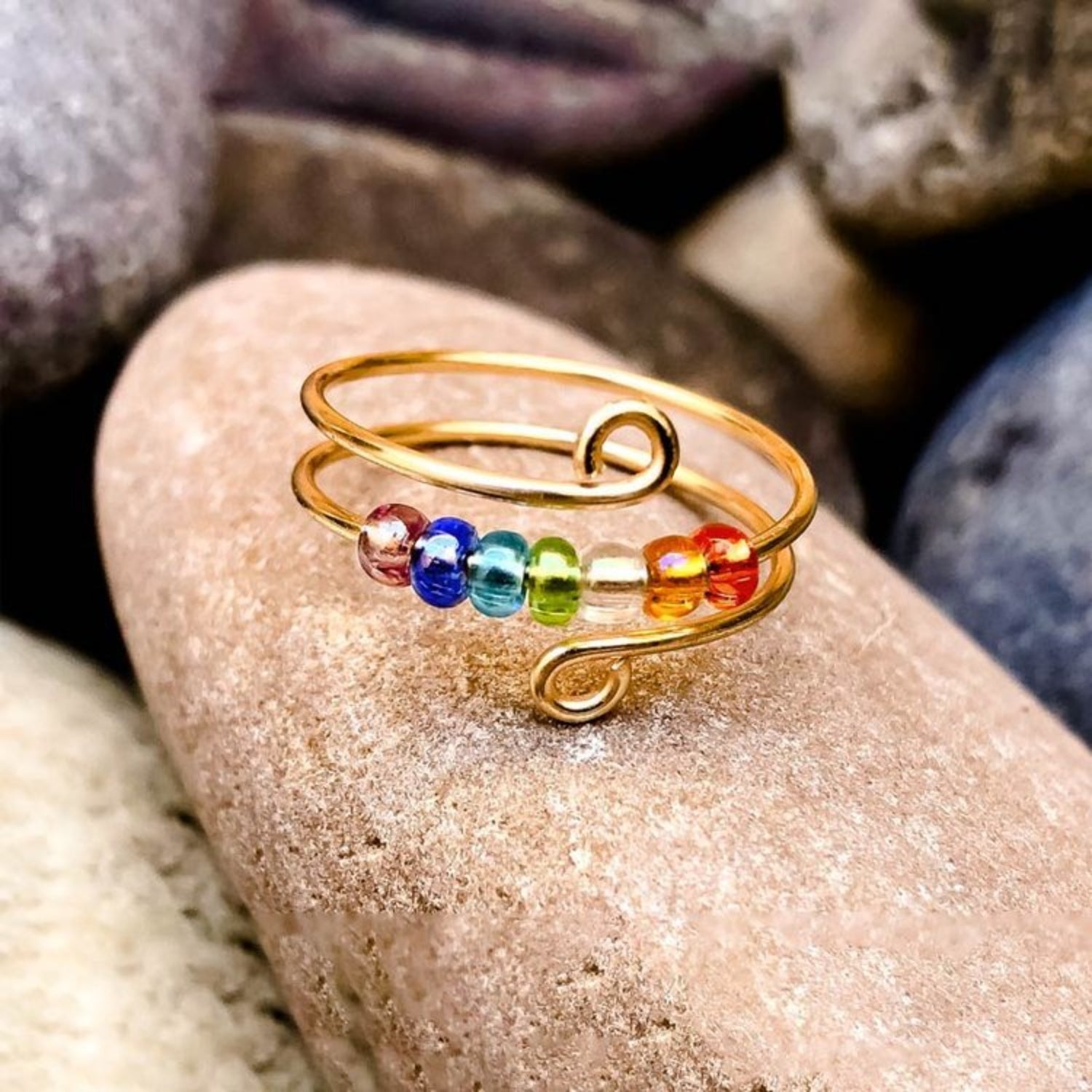 925 Sterling Silver Bead Wrap Ring - Charming Charlie