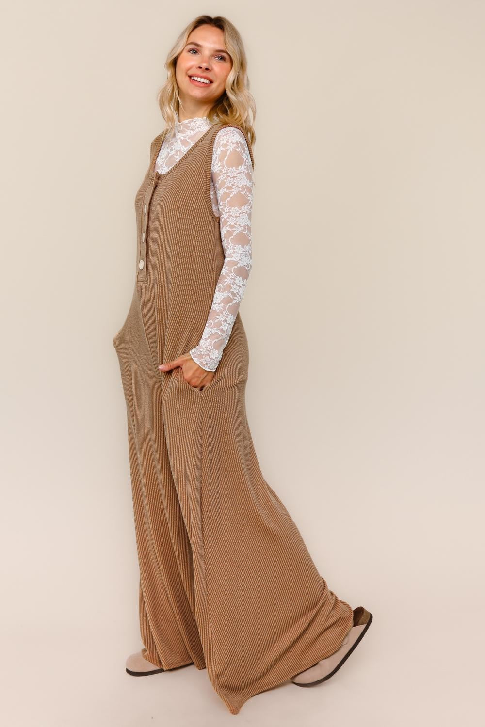 Easy Does It Wide Leg Jumper - Charming Charlie