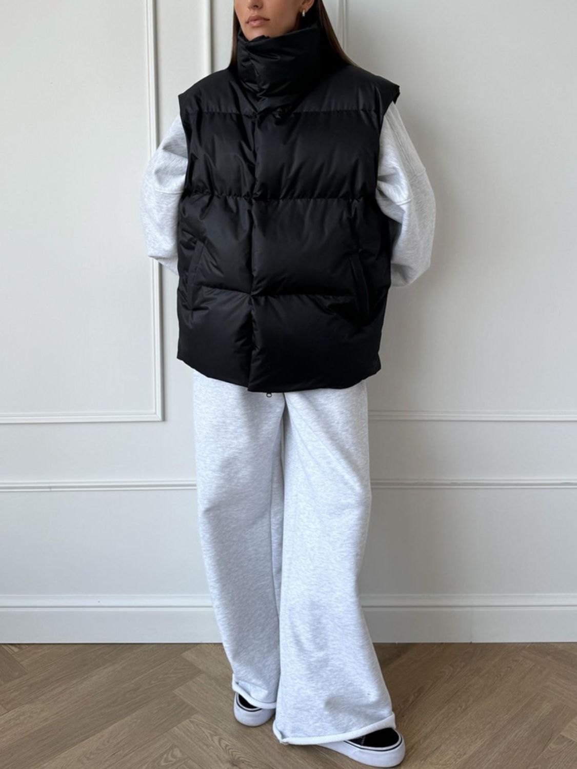 Zip Up Turtleneck Vest Coat - Charming Charlie