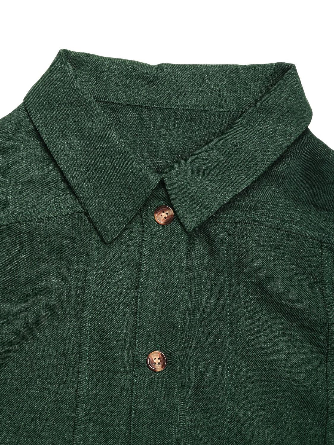 Perfee Tie Waist Button Down Short Sleeve Mini Dress - Charming Charlie
