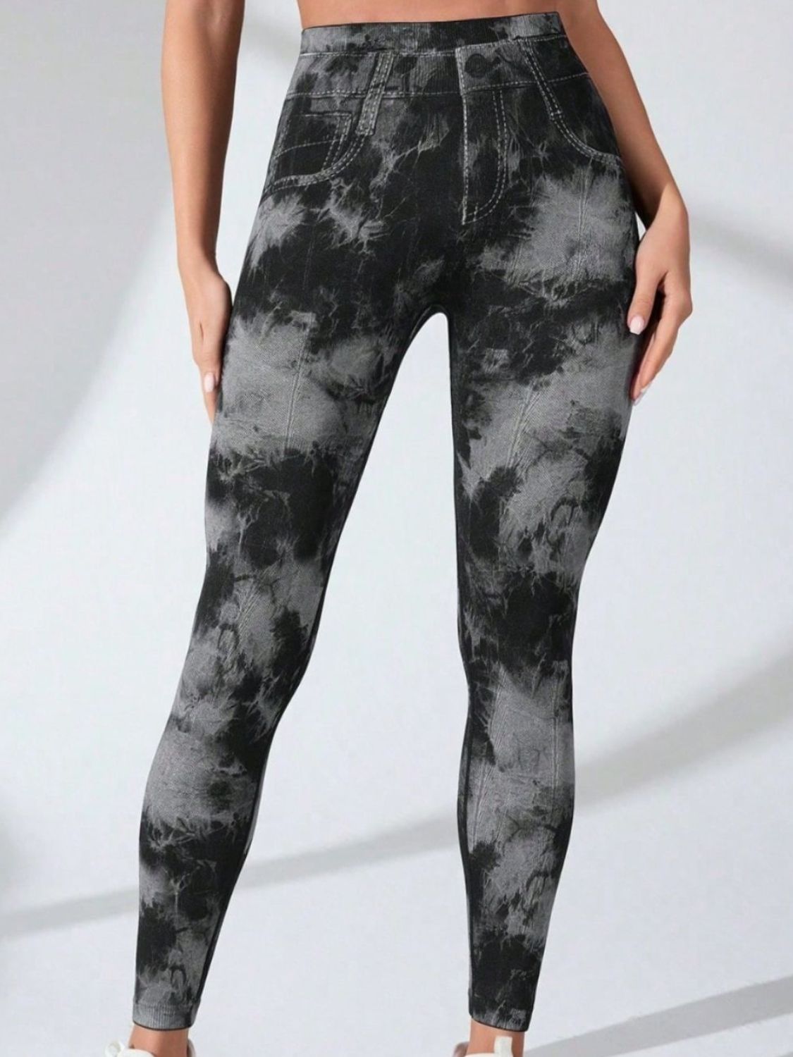 Tie-Dye High Waist Active Leggings - Charming Charlie