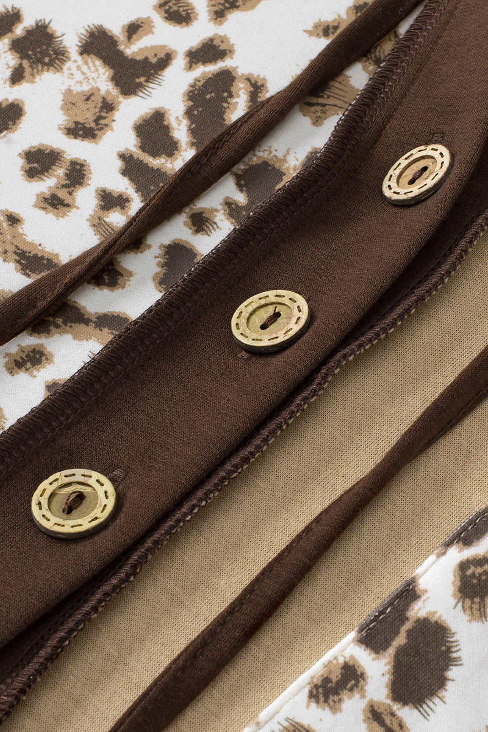 Leopard Drawstring Chest Pocket Hoodie - Charming Charlie