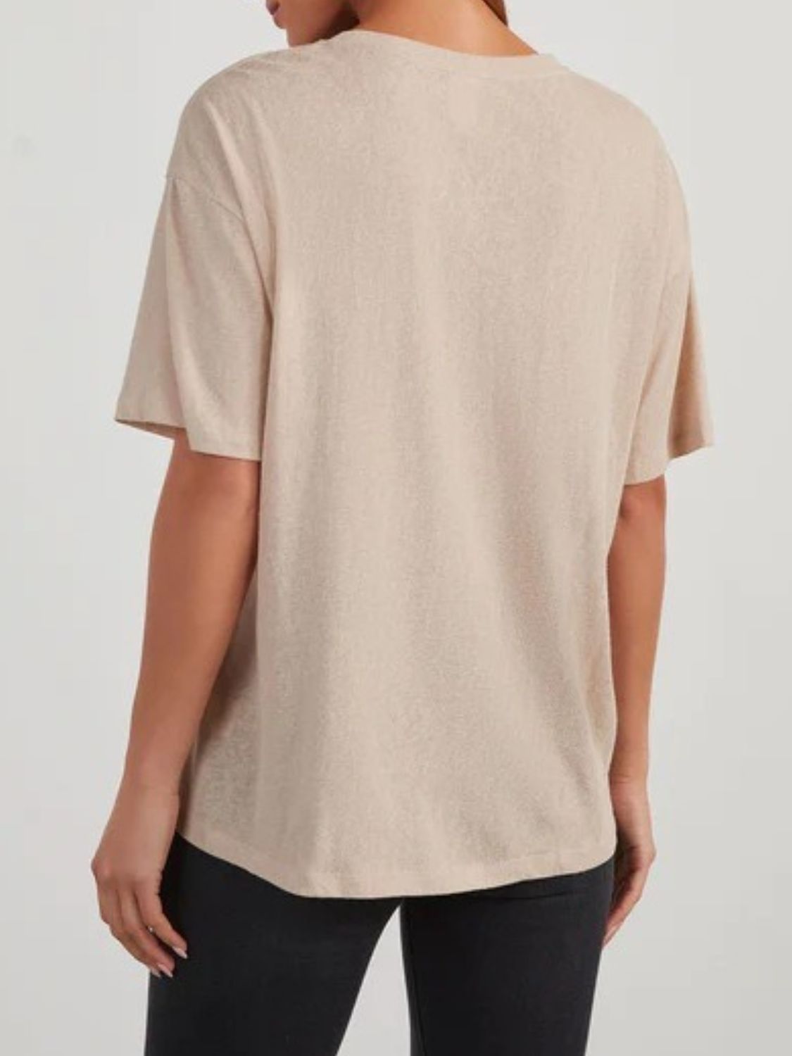 Round Neck Half Sleeve T-Shirt - Charming Charlie