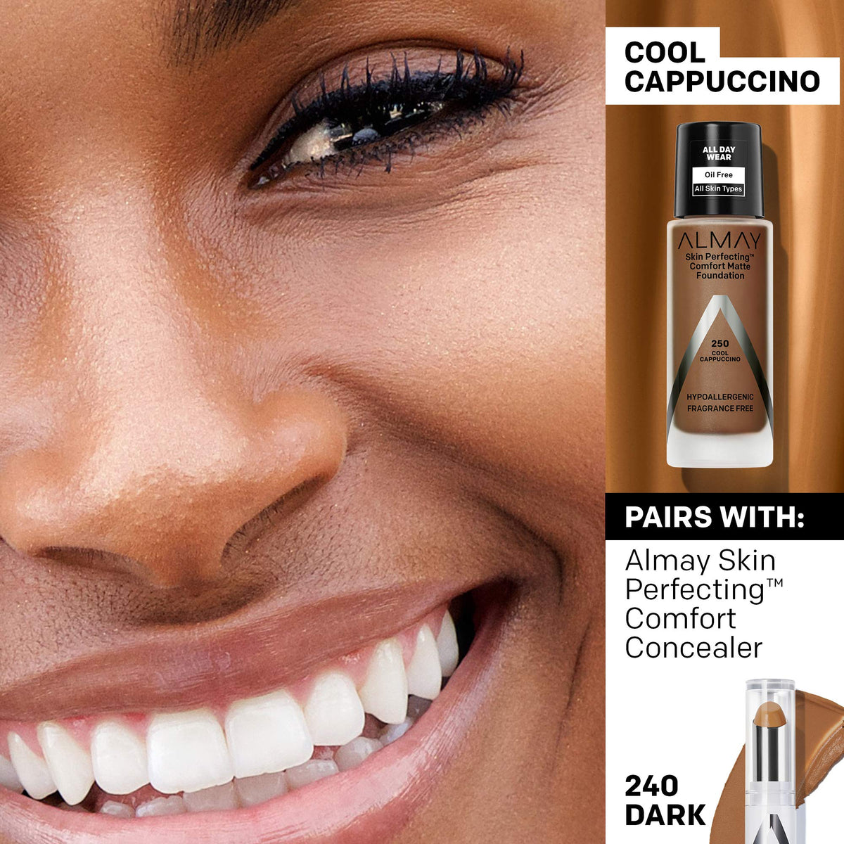 ALMAY Almay skin perfecting comfort matte foundation 1 Fluid Ounce - Charming Charlie