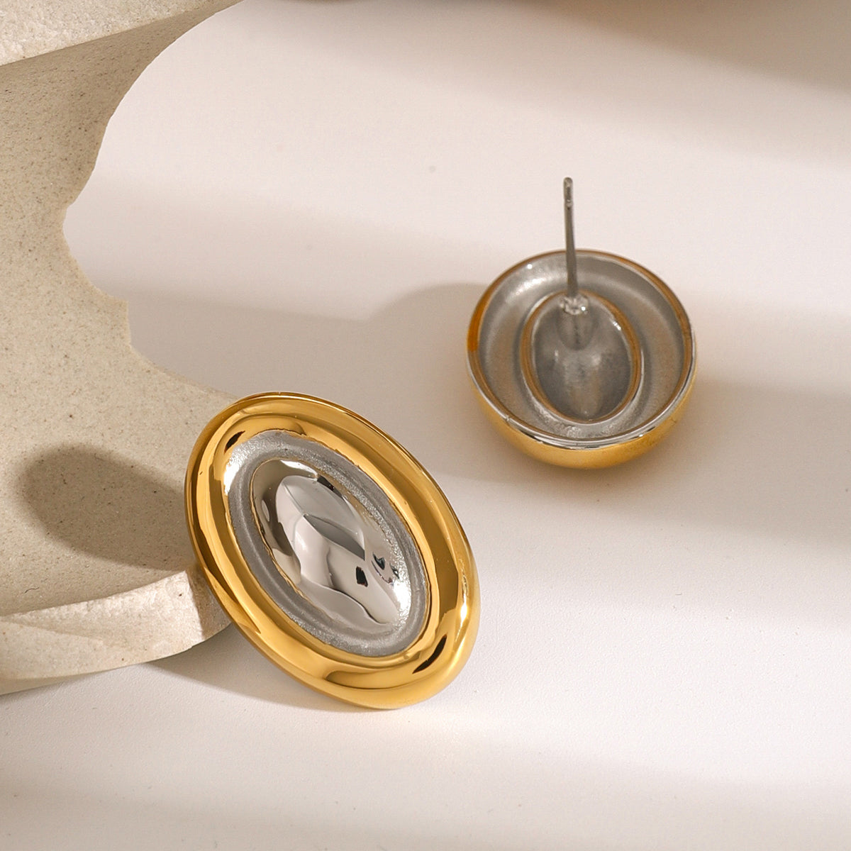 18K Gold-Plated Stainless Steel Stud Earring - Charming Charlie