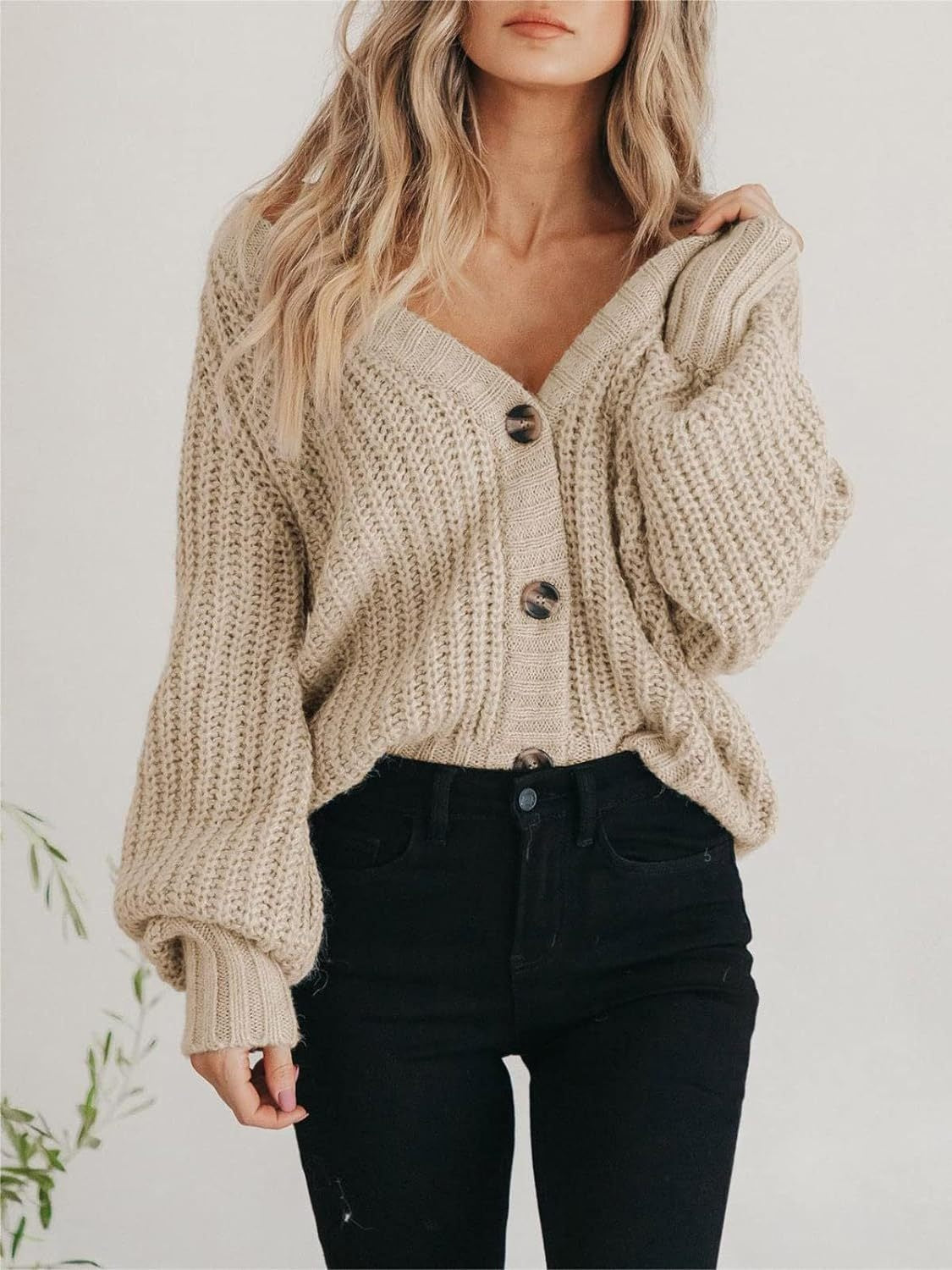 Button Up Long Sleeve Cardigan - Charming Charlie