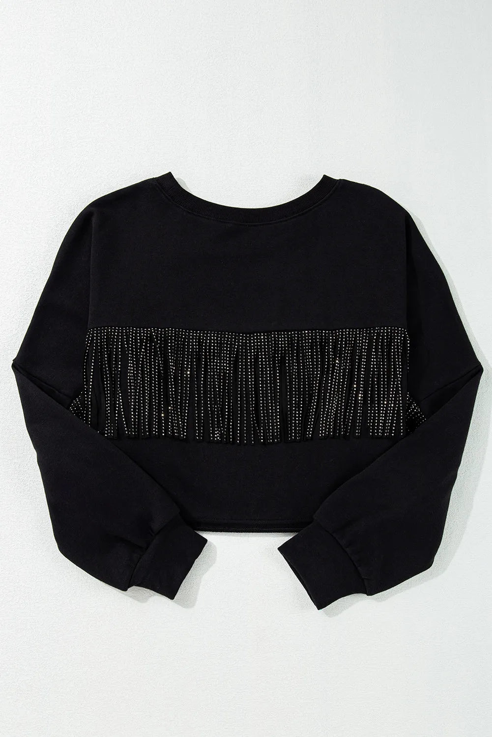 GAME DAY Fringe Long Sleeve Sweatshirt - Charming Charlie