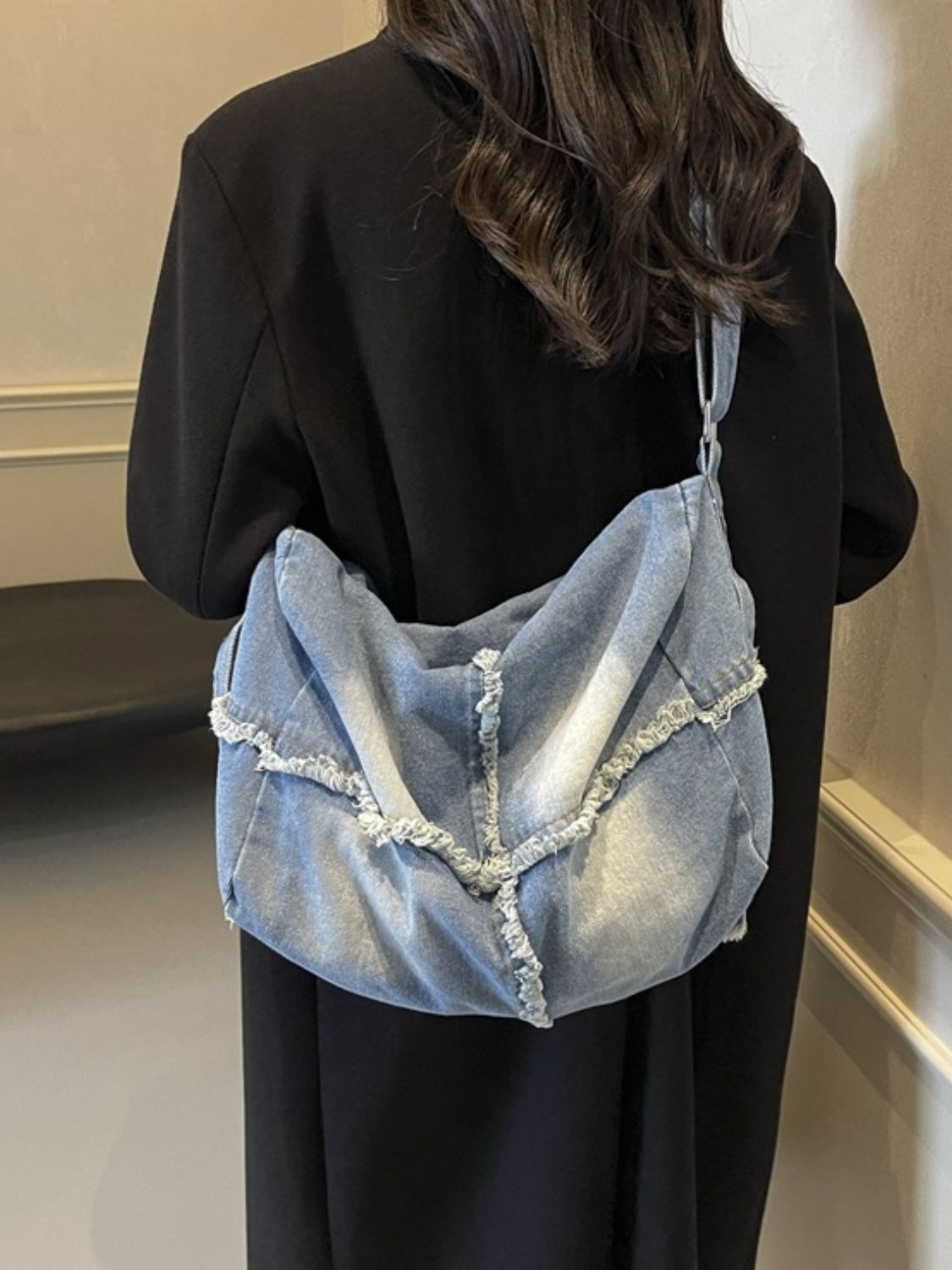 Raw Hem Gradient Crossbody Bag - Charming Charlie