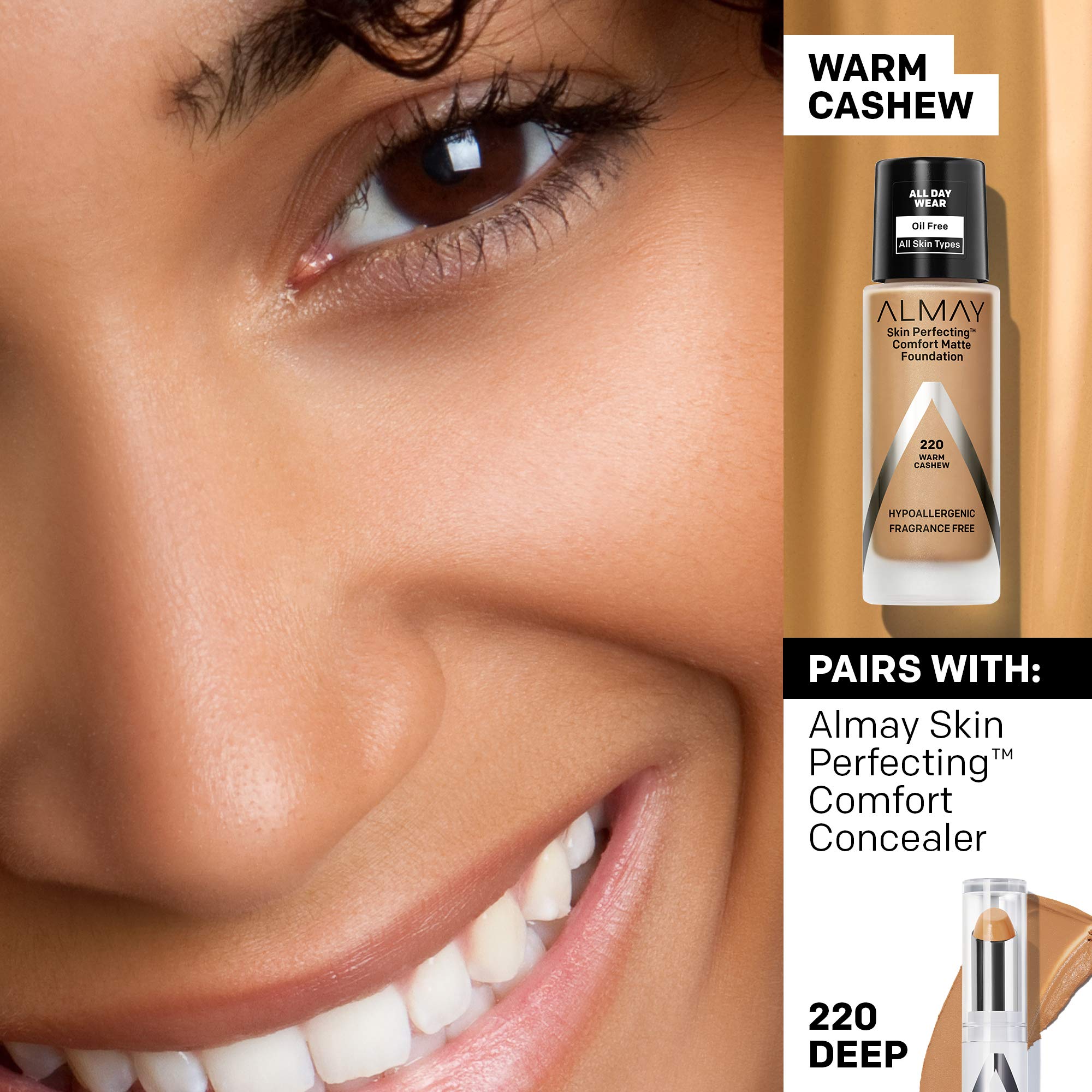 ALMAY Almay skin perfecting comfort matte foundation 1 Fluid Ounce - Charming Charlie