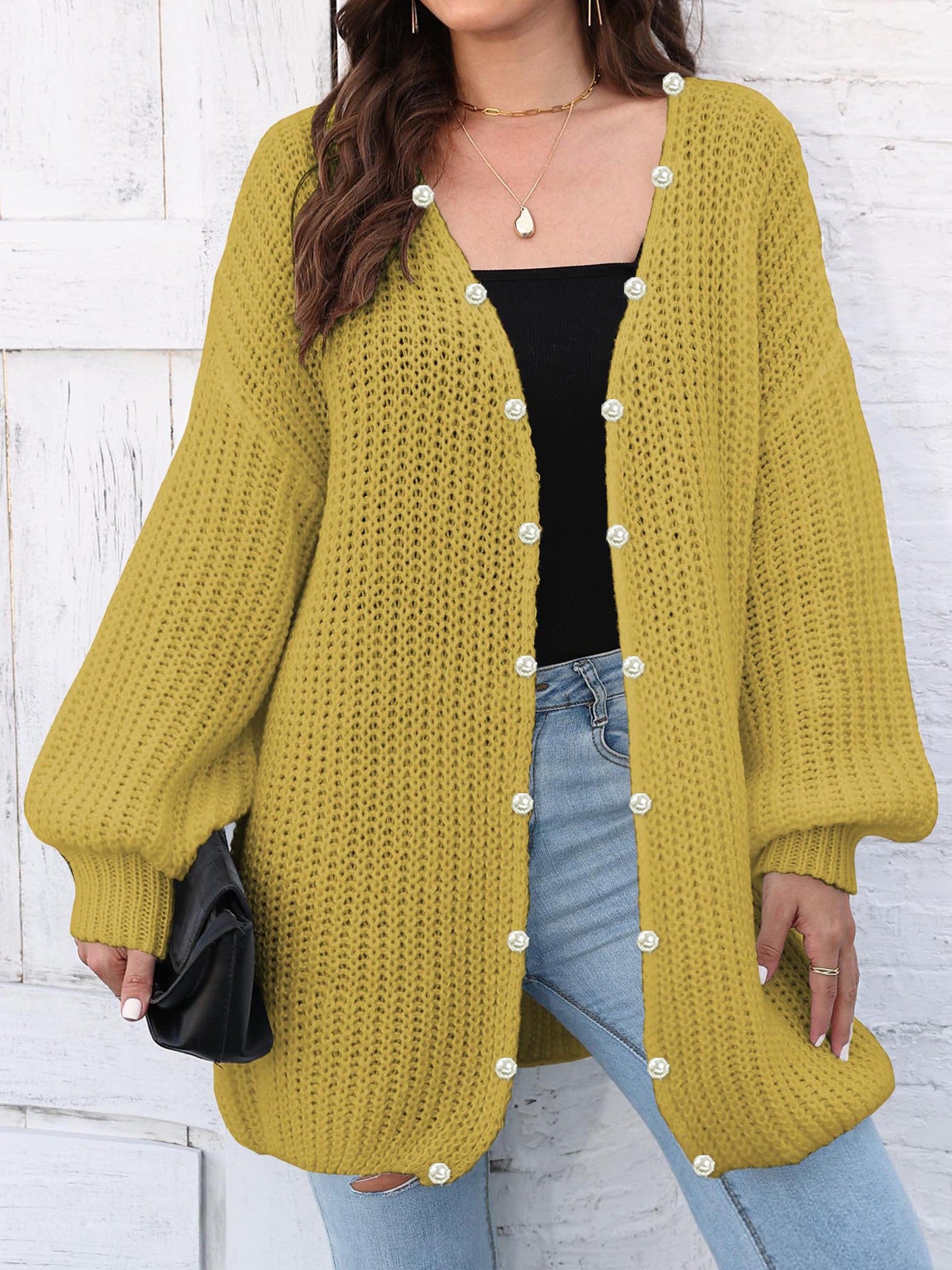 Open Front Long Sleeve Cardigan - Charming Charlie