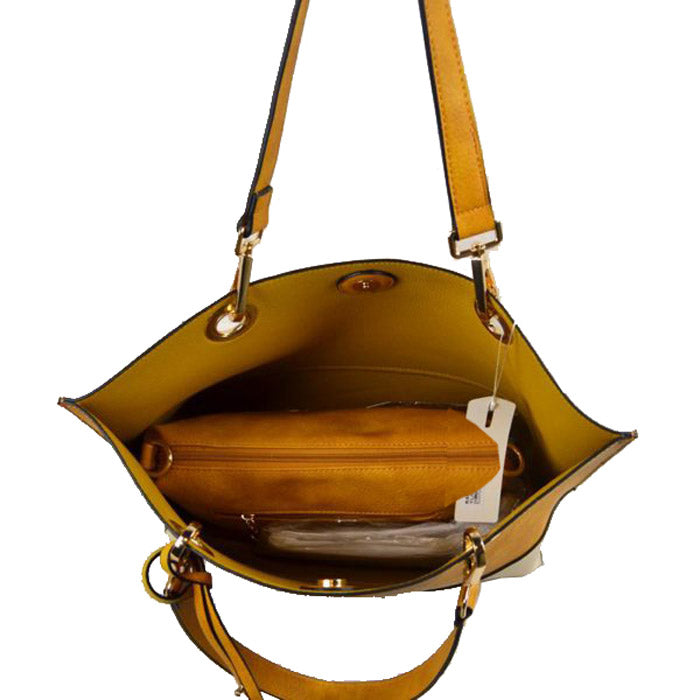 Vegan Tote Handbag Pouch Faux Leather Tote Bag Inside Crossbody Pouch Best Seller plenty of room to fit all your items. Comes with a removable insert bag that doubles as lining, can be removed and worn as a crossbody bag. Perfect for work, Birthday Gift, Anniversary Gift, Daily Handbag, Thank you Gift, Everything Bag