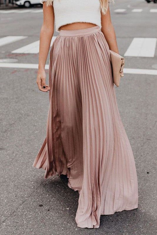 Pleated maxi skirt - Charming Charlie