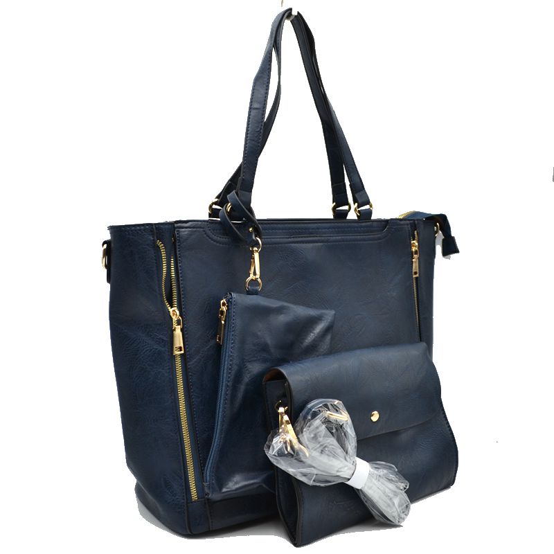 3 in 1 Side Zipper Women’s Tote Handbag set - Tote Bag