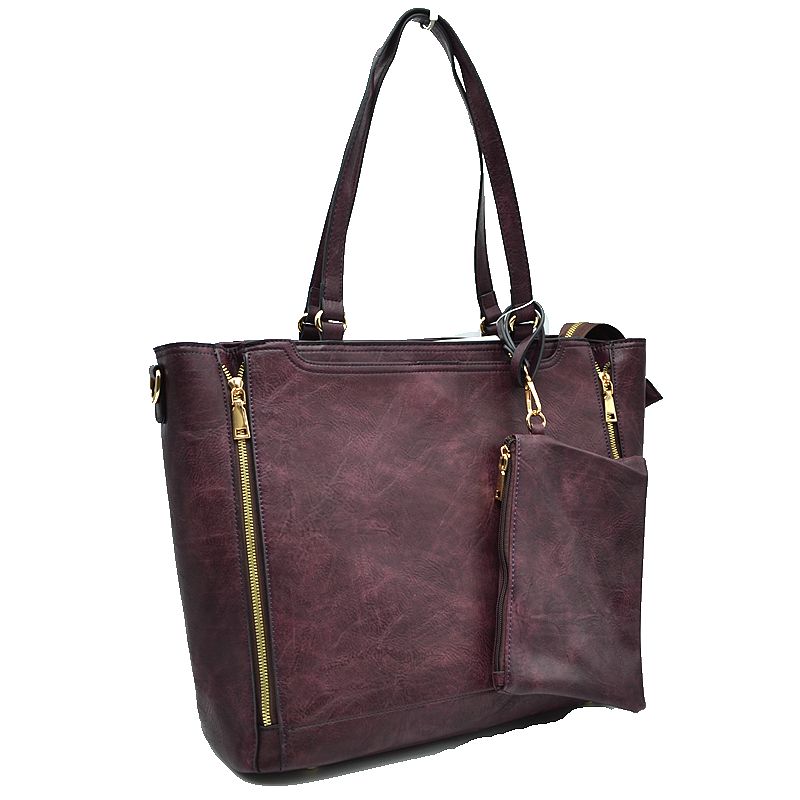 3 in 1 Side Zipper Women’s Tote Handbag set - Tote Bag