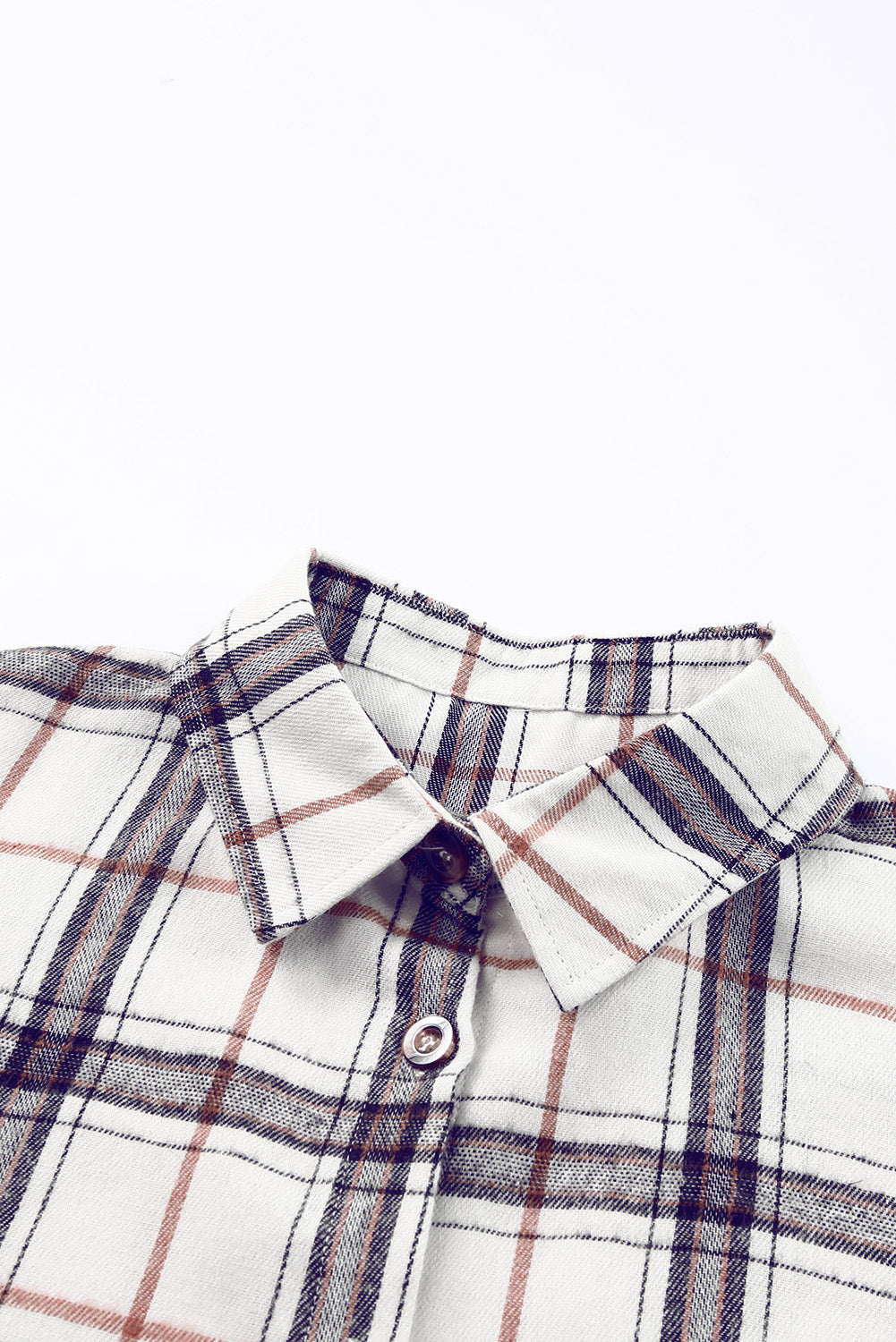 Plaid Button Up Long Sleeve Shacket - Charming Charlie