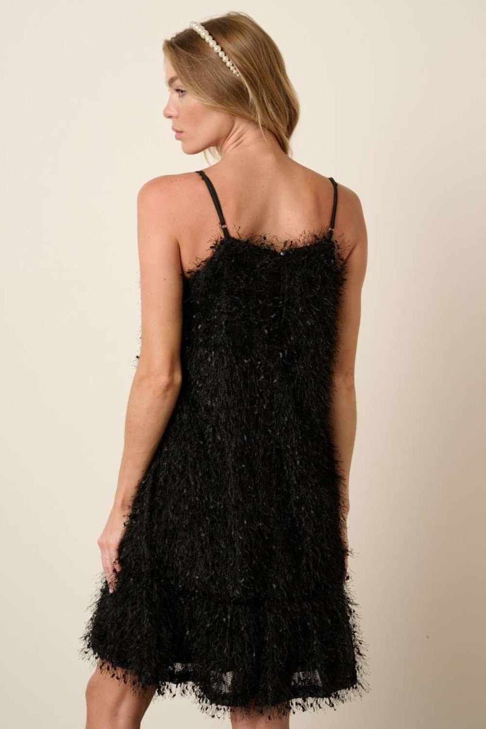 Mittoshop Feather Ruffle Hem Mini Cami Dress - Charming Charlie