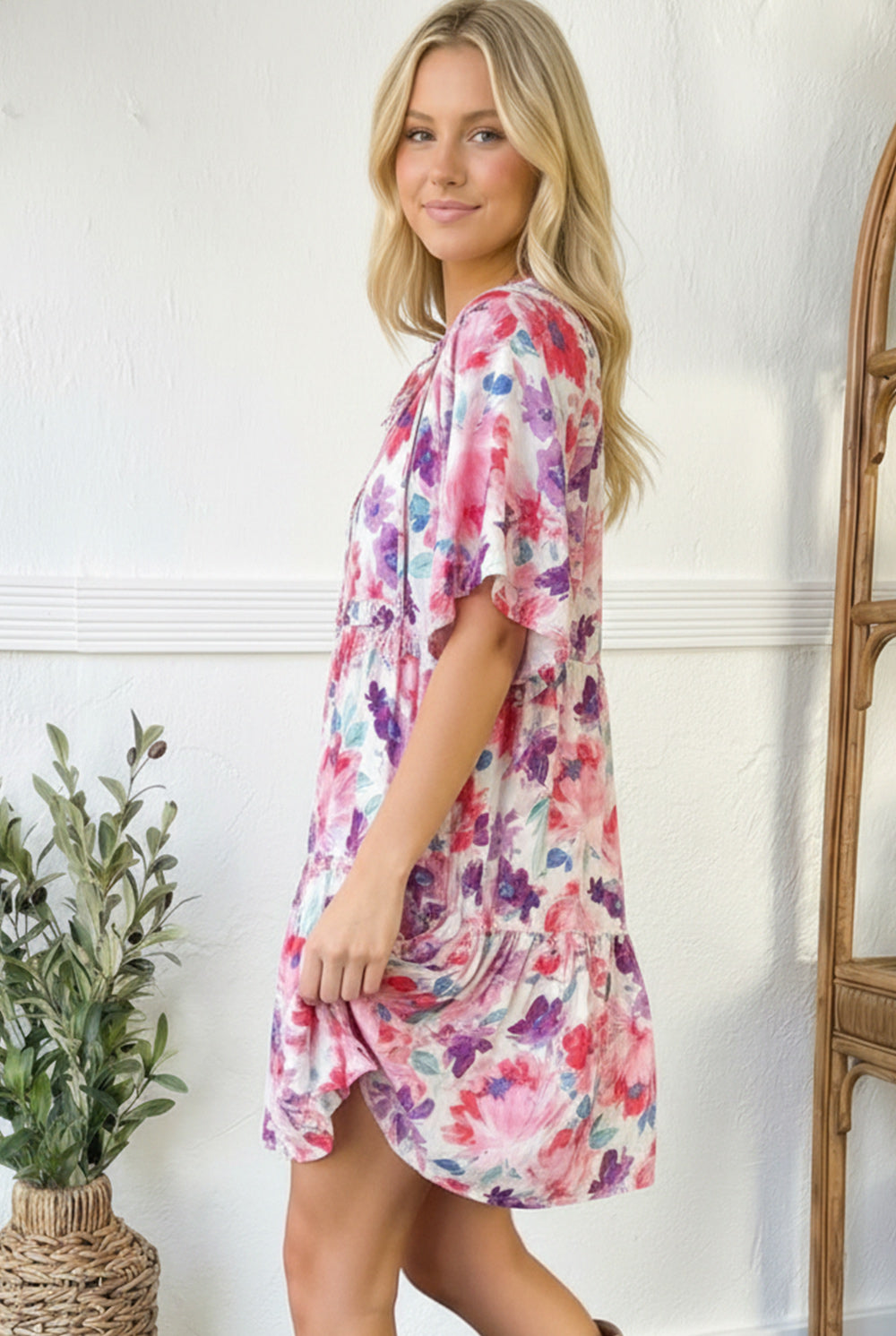 Petal Parade Tiered Dress - Charming Charlie