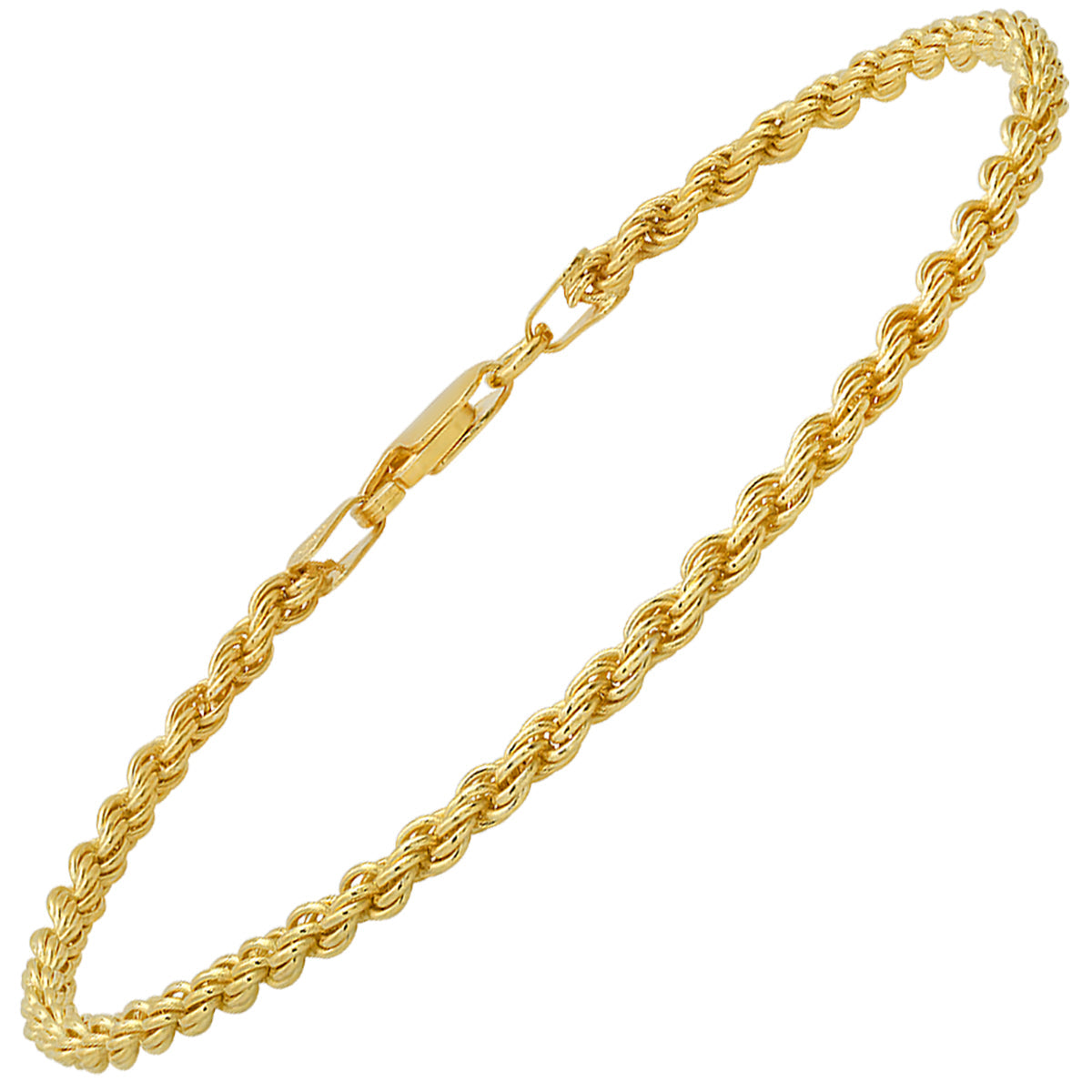 Mens Sterling Silver Italian 8.5" Thick Rope Chain Bracelet - Charming Charlie