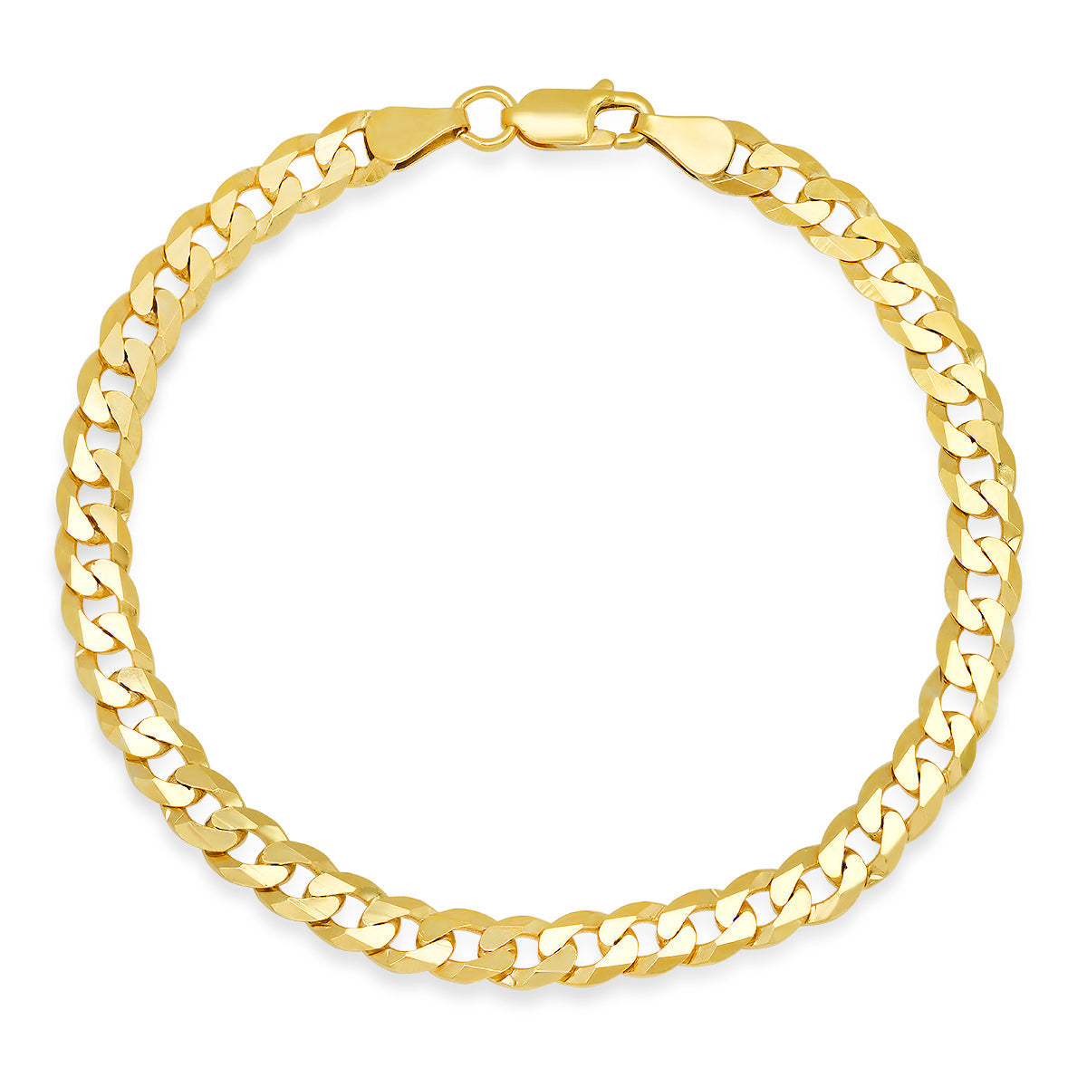 Mens Sterling Silver Italian 8.5" Thick Miami Cuban Curb Chain Bracelet - Charming Charlie
