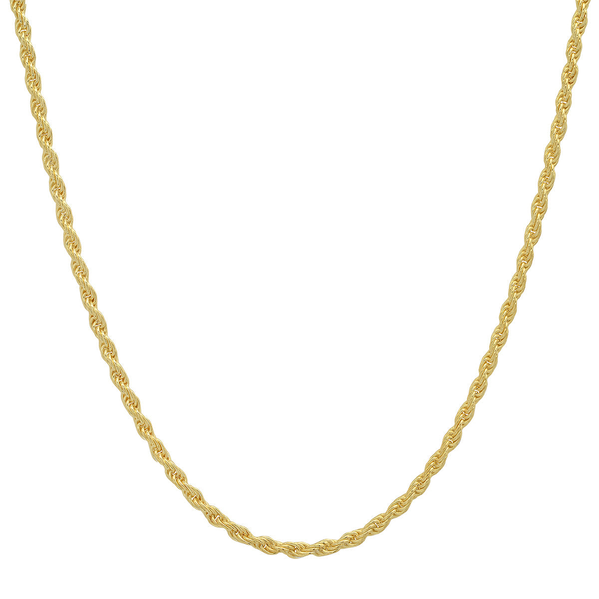 Sterling Silver Italian Unisex Rope Chain - 18"-30" - Charming Charlie